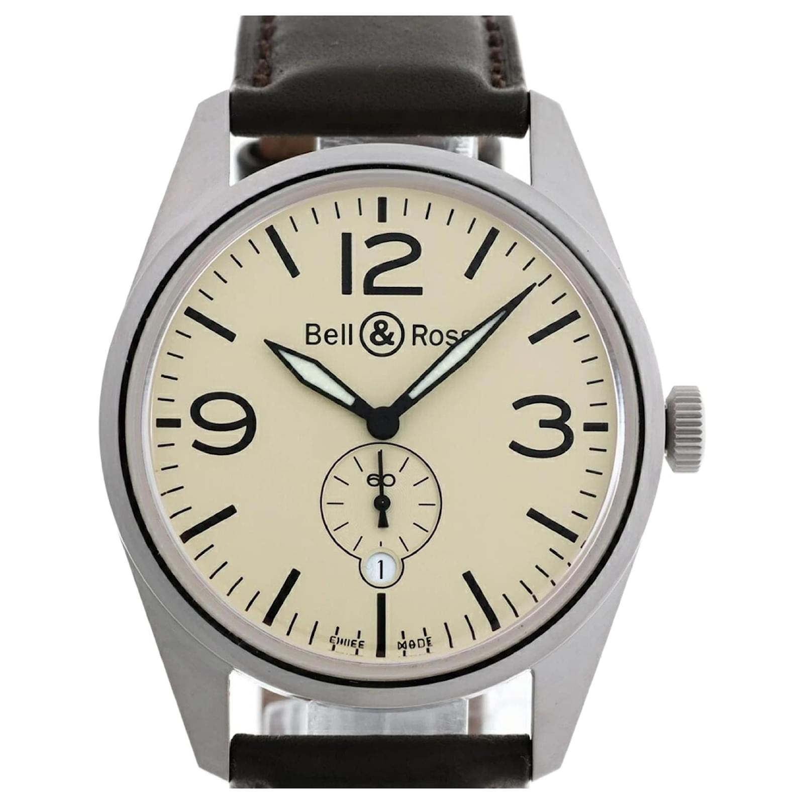 Bell & Ross BR123-95-SS Ivory Automatic Watch  ref.2308439