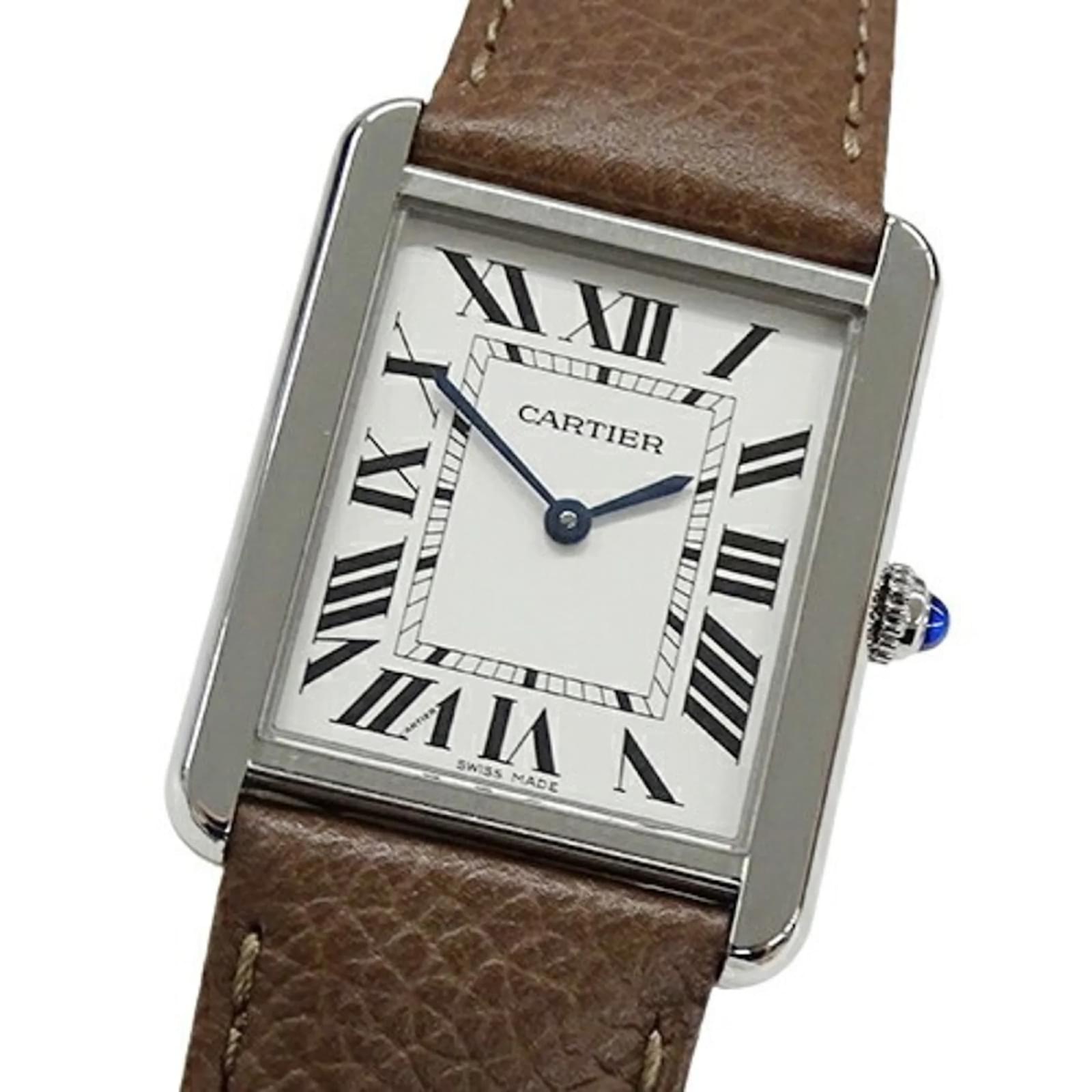Cartier Tank Solo LM Men's Quartz Wristwatch Brown  ref.1954658
