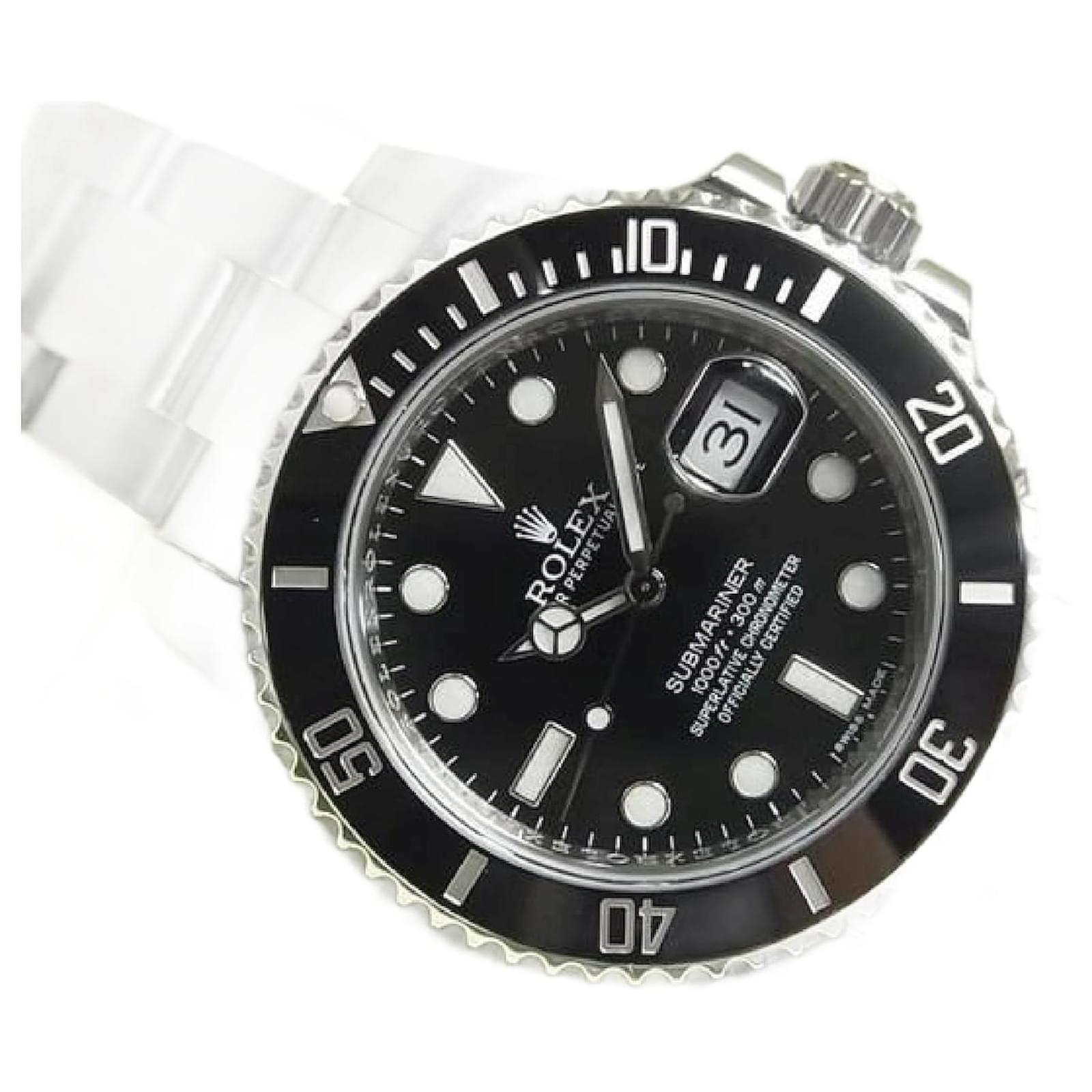 ROLEX Submariner date black 116610LN '14 purchased Mens Silvery Steel  ref.2284915