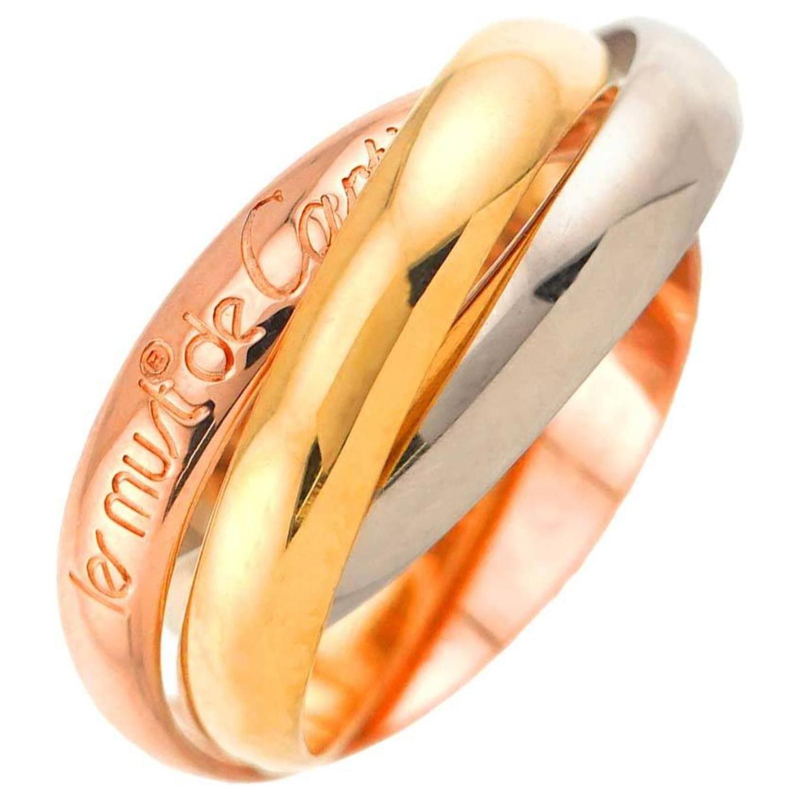 Cartier Trinity Medium MM Ring Golden White gold Yellow gold Pink gold  ref.2330251