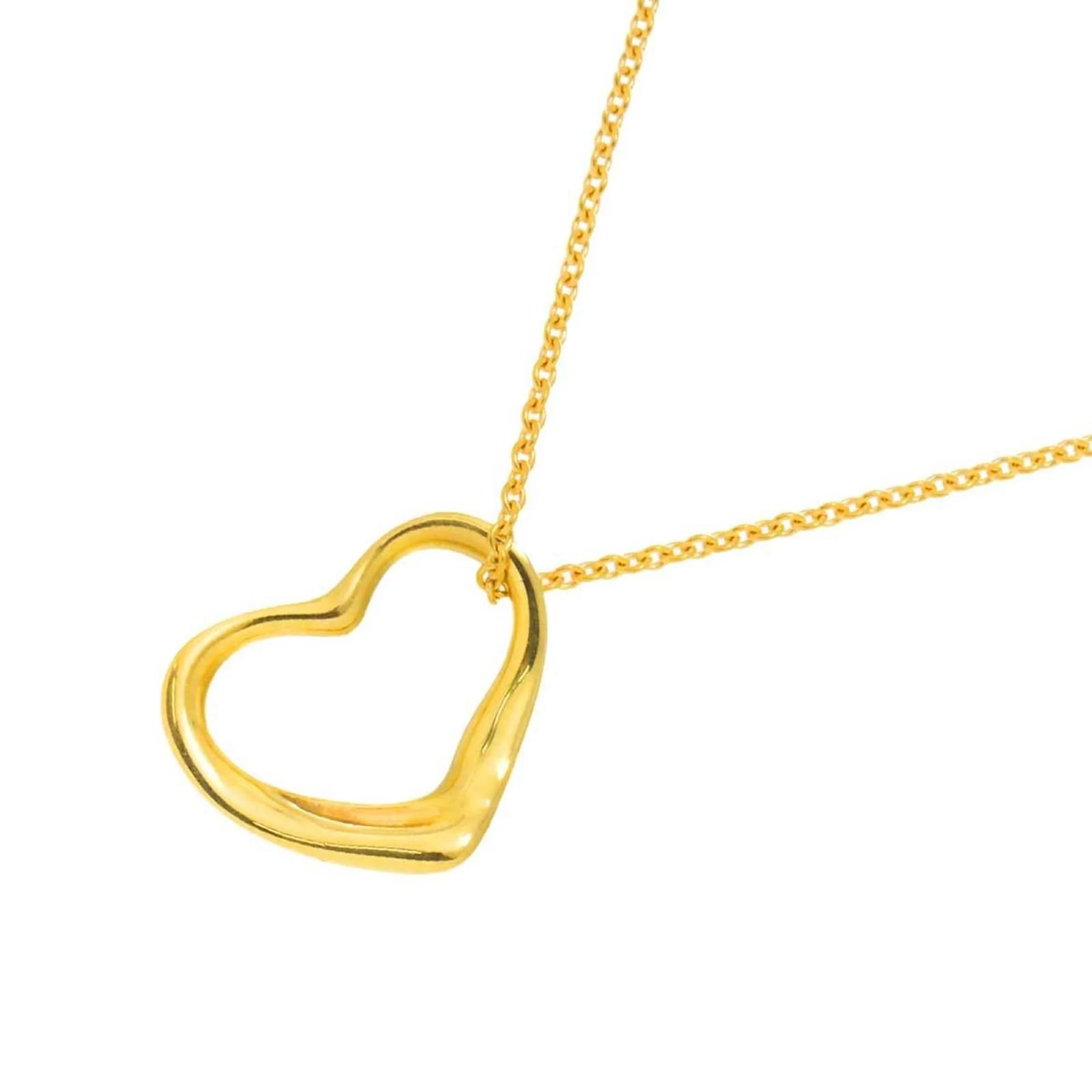 Tiffany & Co. Heart Necklace in Yellow Gold Golden  ref.2330125