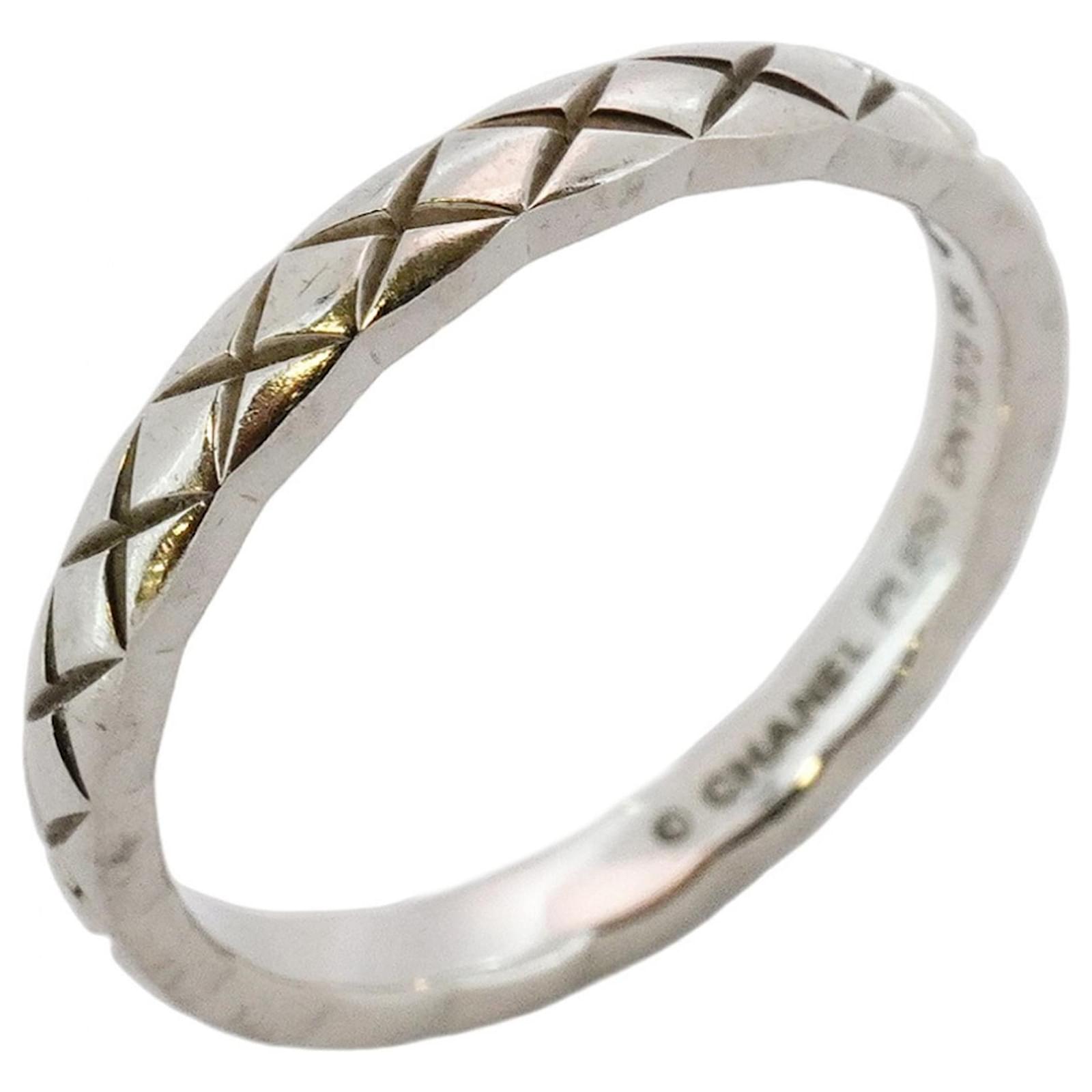 Chanel Coco Crush Platinum Band Ring  ref.2330033