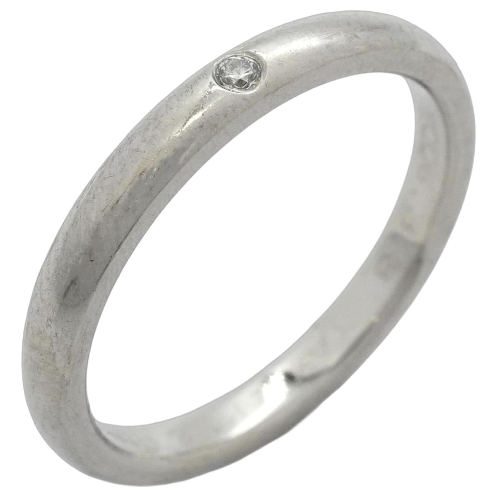 Tiffany & Co Tiffany Platinum Diamond Band Ring  ref.2330029