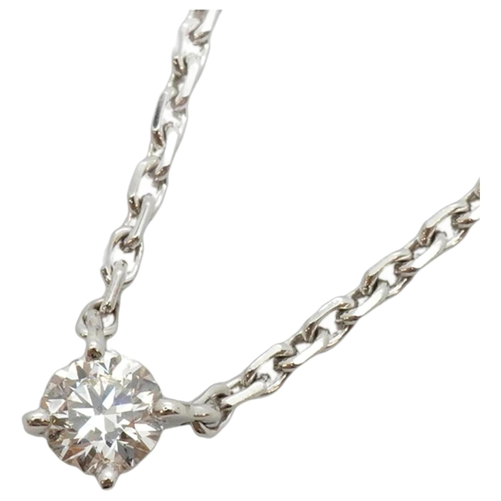Cartier 18K White Gold Diamond Necklace  ref.2330005
