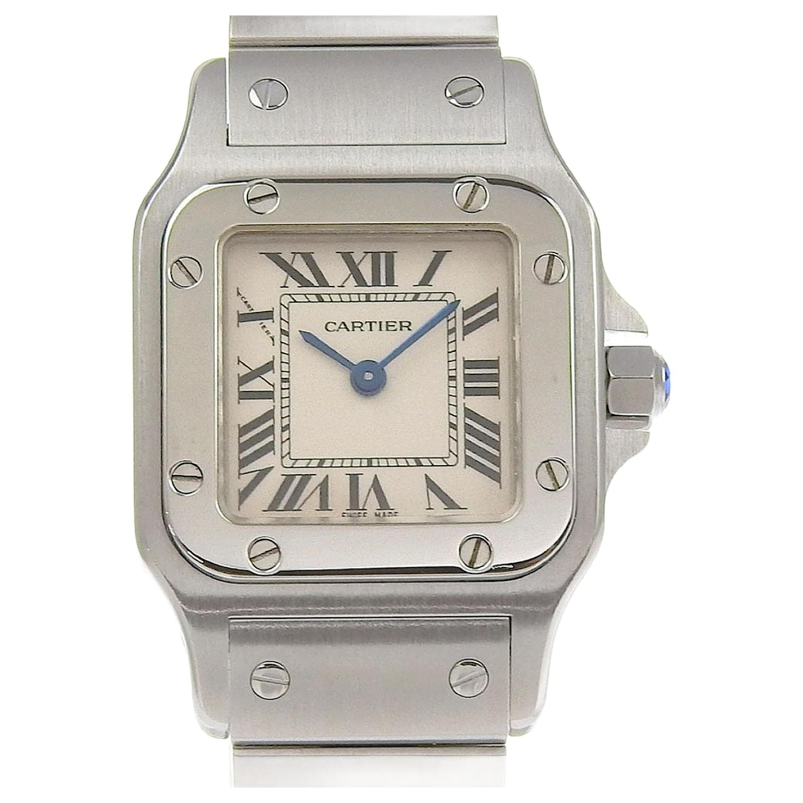 Cartier Santos Galbee SM Quartz Watch W20056D6 Silvery Steel Metal  ref.2329749