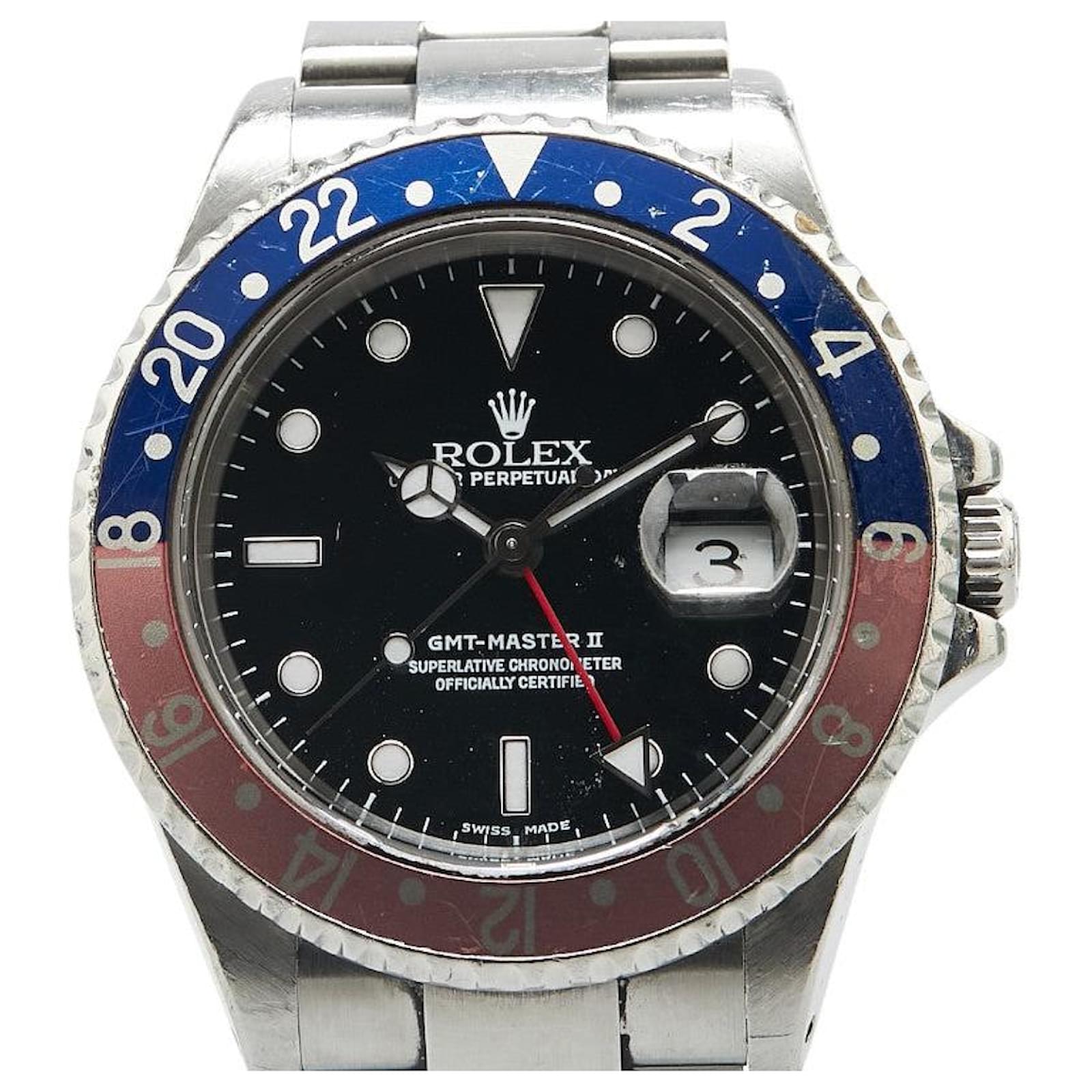 Rolex GMT-Master II Stainless Steel Black Metal  ref.2289032