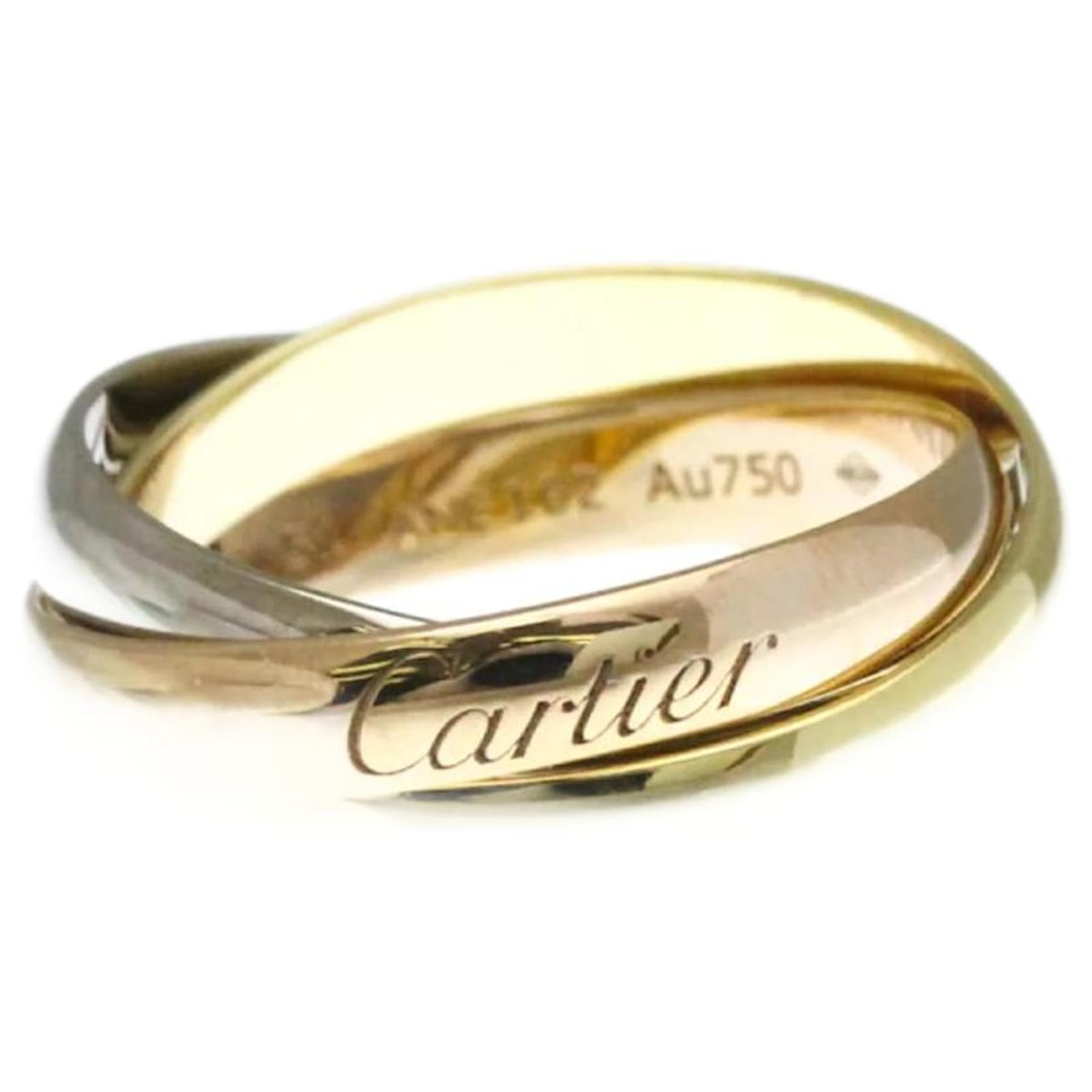 Cartier 18K Gold Fashion Band Ring Golden White gold Yellow gold Pink gold  ref.2329329