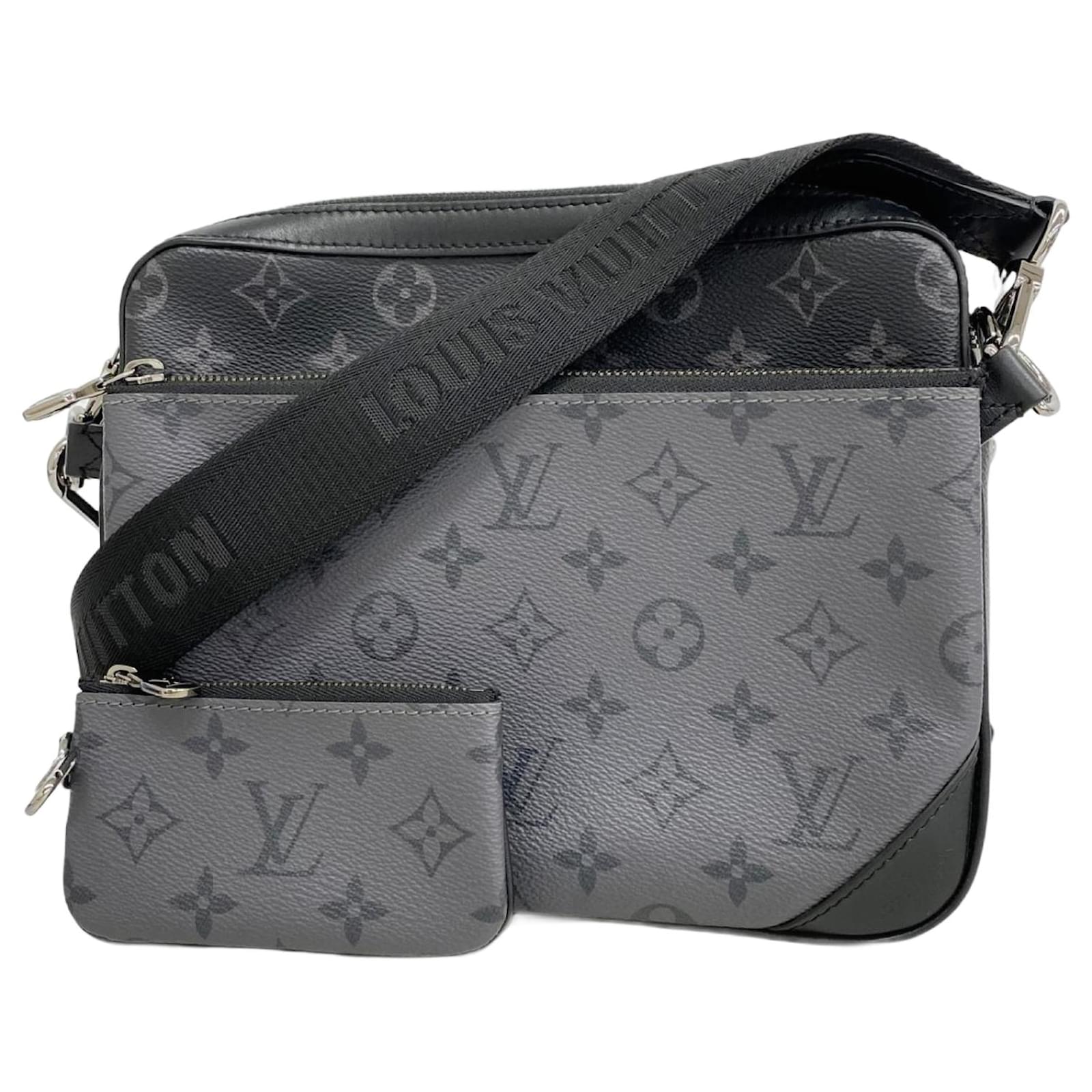 Louis Vuitton Monogram Eclipse Trio Shoulder Bag Black  ref.2330000