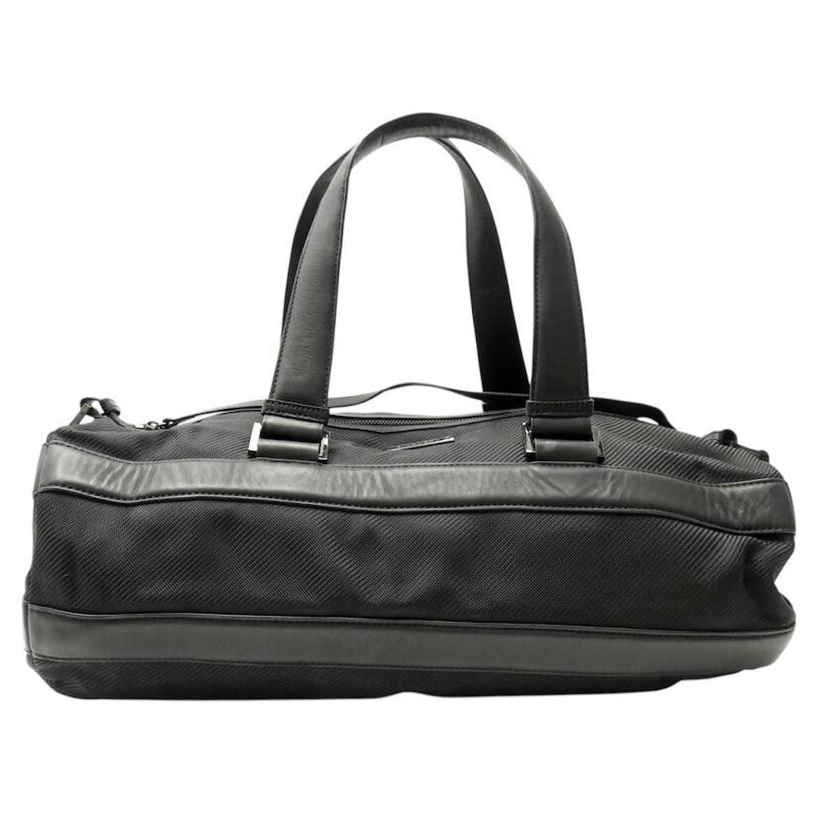 GIVENCHY SPORT WEEKENDER TOILE & LEATHER BLACK HAND BAG  ref.2213535