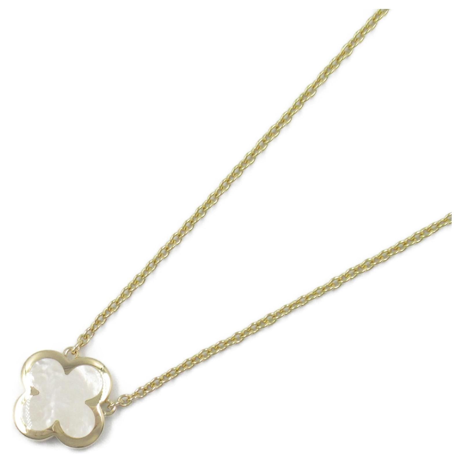 Van Cleef & Arpels Pure Alhambra Necklace White Yellow gold  ref.2329039