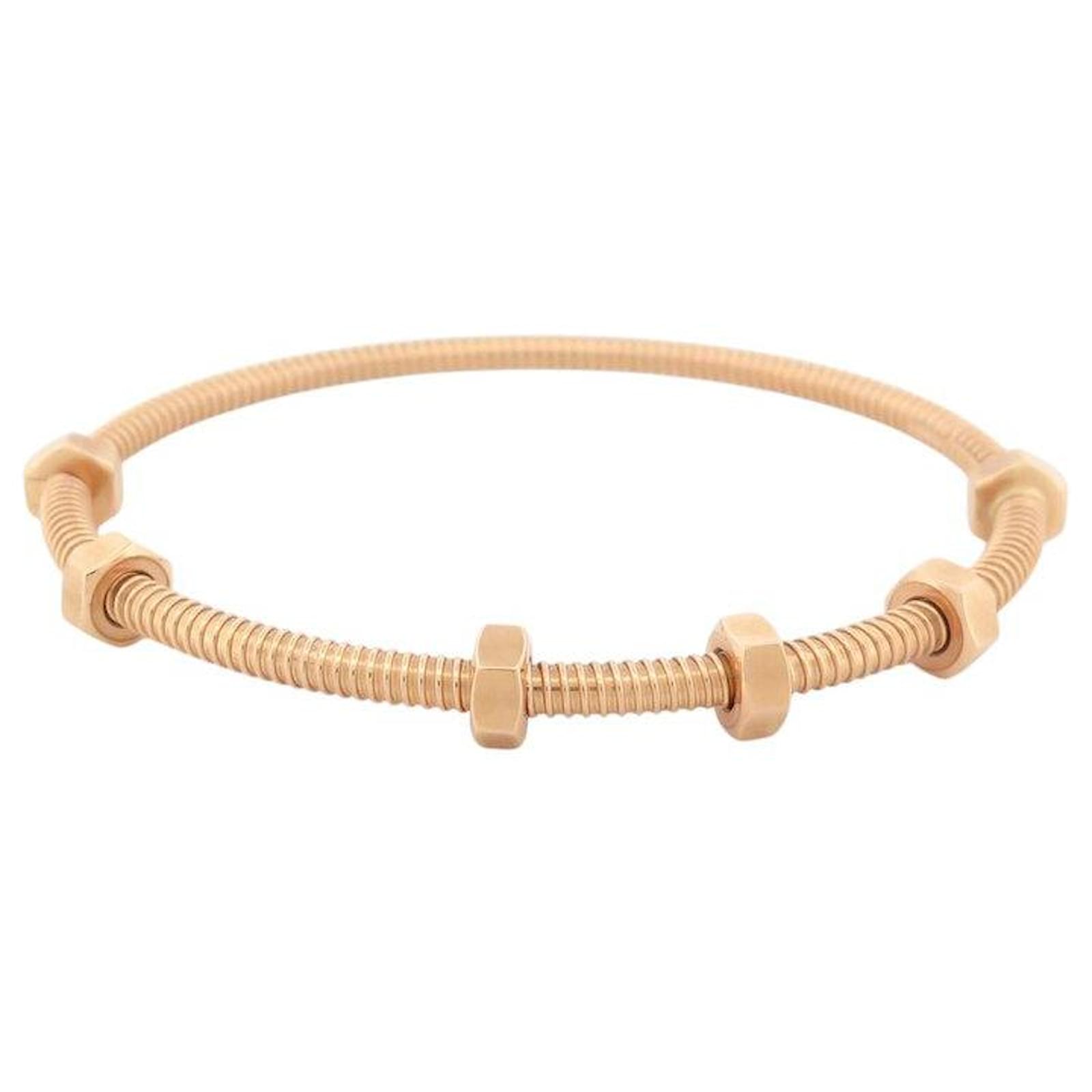 NEW CARTIER ECROU BRACELET CRB6049517 18 ROSE GOLD 18K GOLDEN STRAP BANGLE Pink gold  ref.2236099