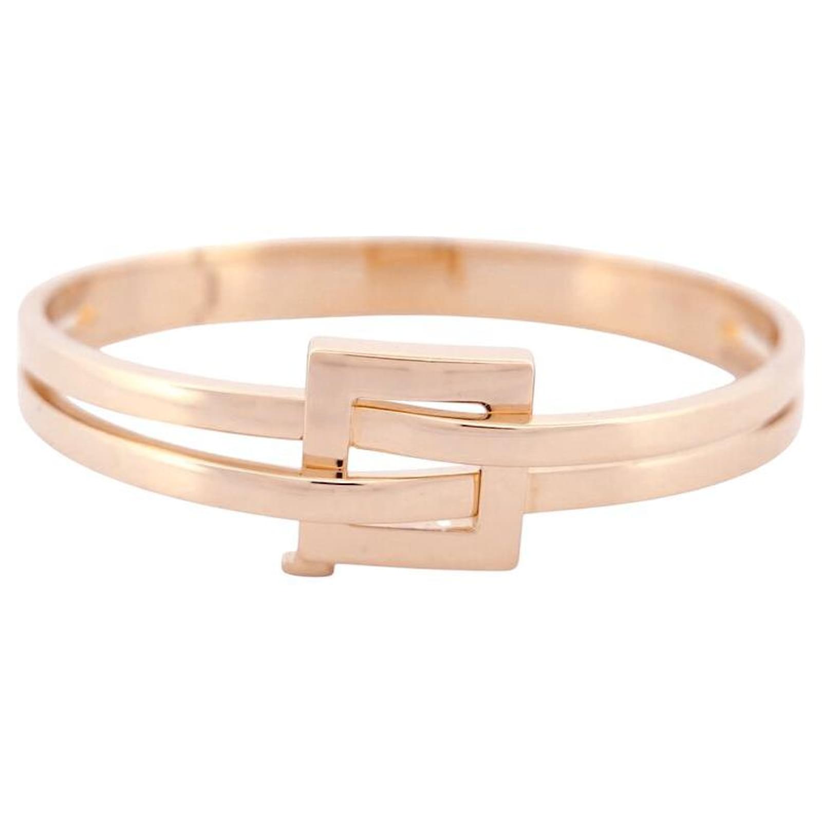 VINTAGE BOUCHERON BRACELET DECHAINE 15CM IN 18K ROSE GOLD 36.4G PINK GOLD BANGLE Golden  ref.2213471