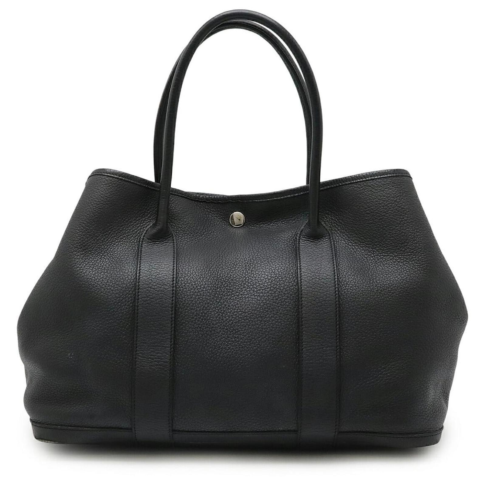 Hermès Hermes Garden Party Negonda Tote Bag Black Leather  ref.2324016