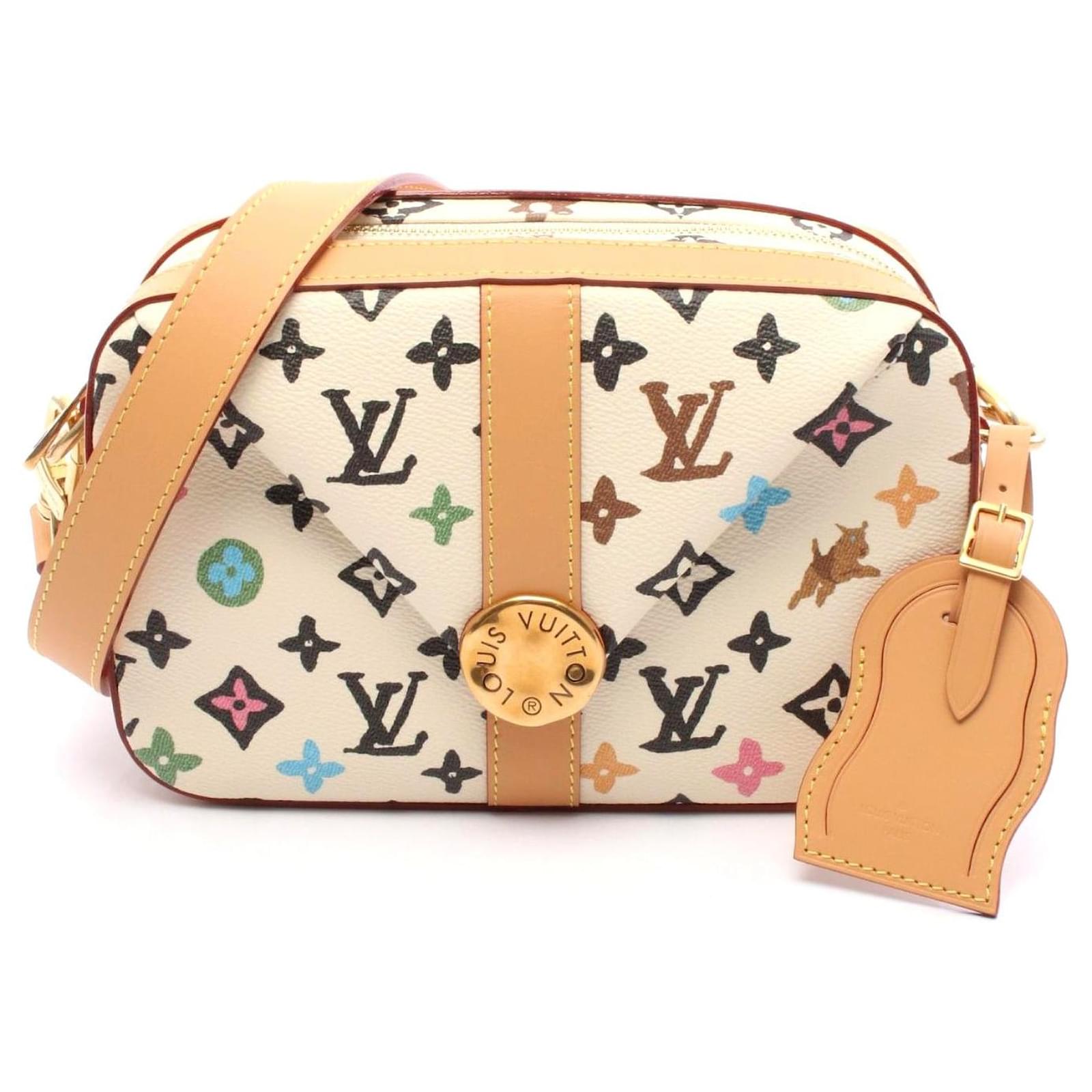 Louis Vuitton Envelope Messenger Bag PVC Canvas Leather White Cloth  ref.2324009
