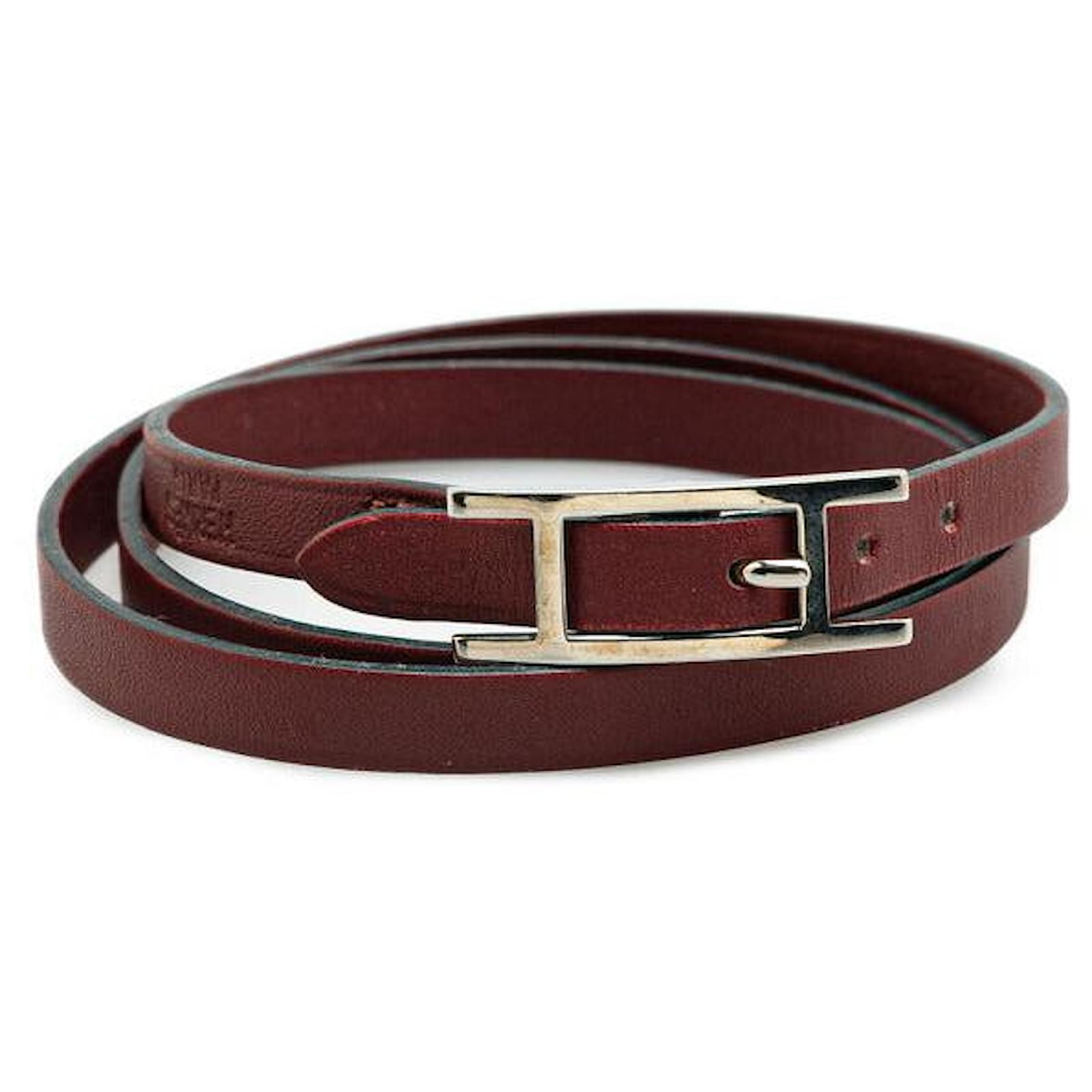 Hermès Hermes Api3 Swift Bracelet Brown Leather  ref.2326727