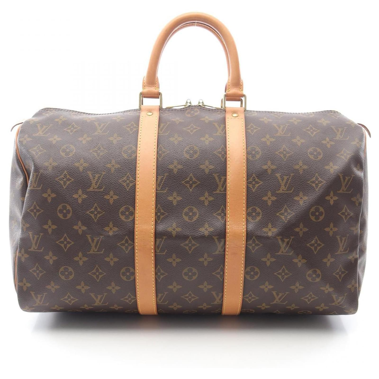 Louis Vuitton Keepall 45 Monogram Boston Bag Brown Cloth  ref.2323115