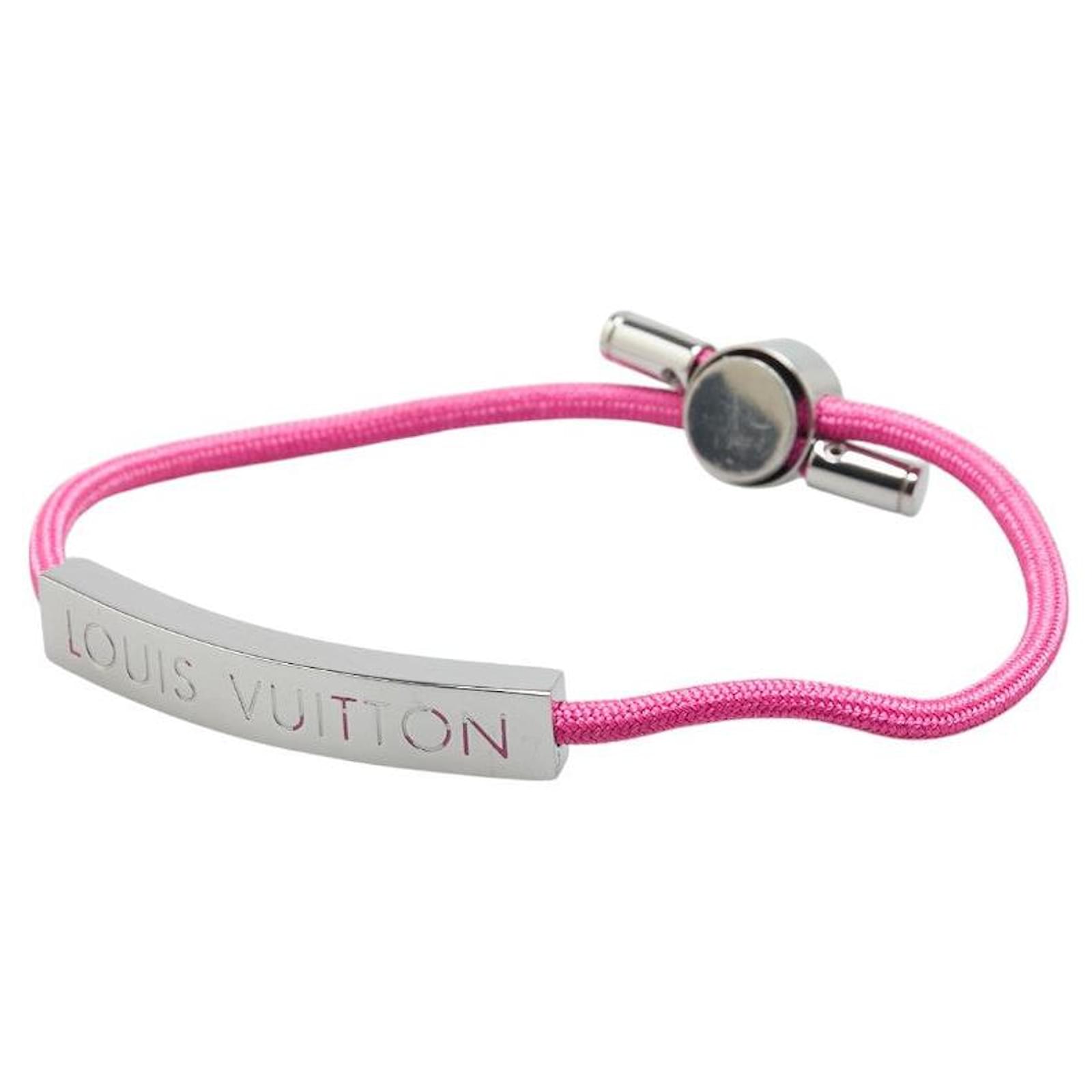 Louis Vuitton LV Space Metal Canvas Bracelet Silvery Metallic  ref.2325804