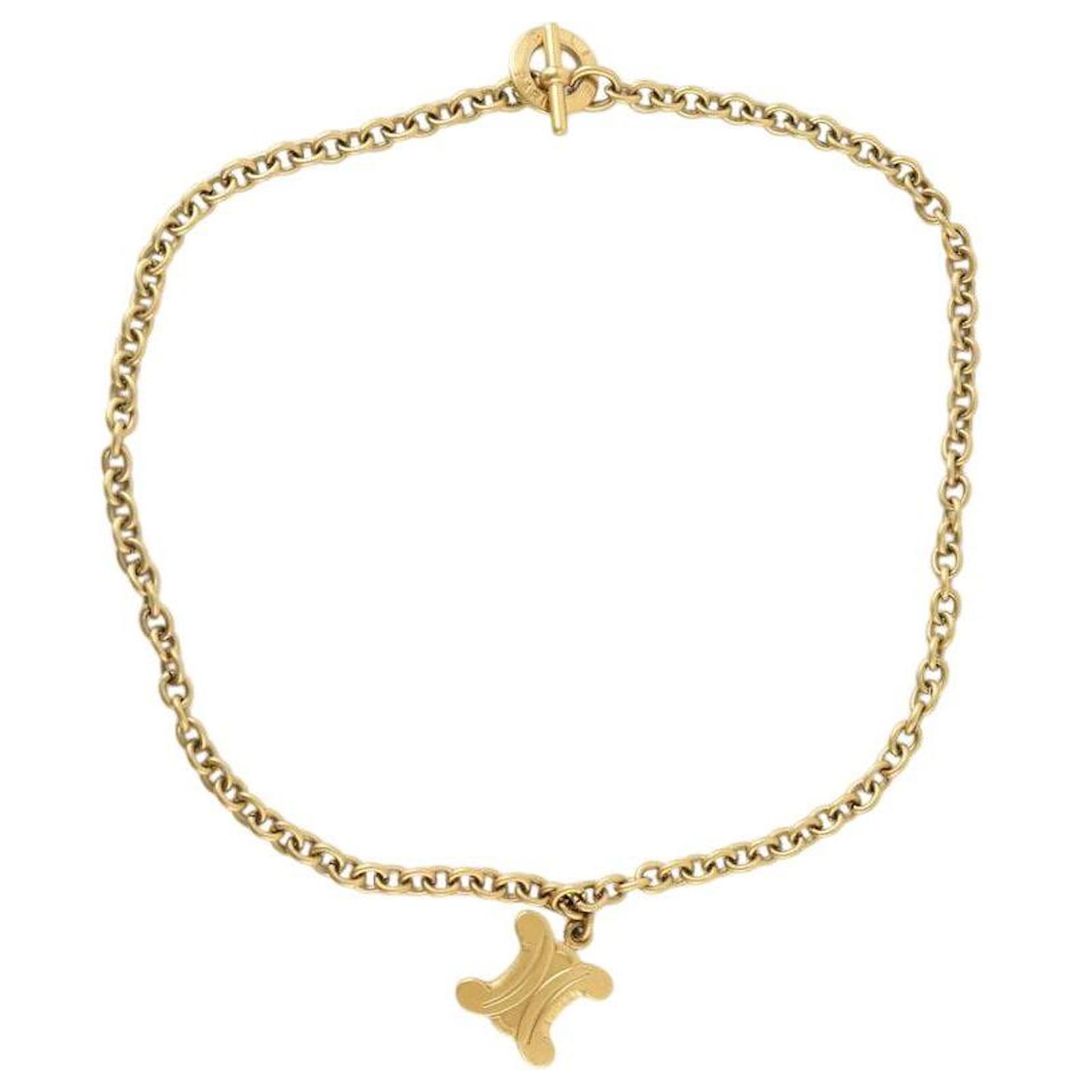 Céline Golden necklace Metal  ref.1962546