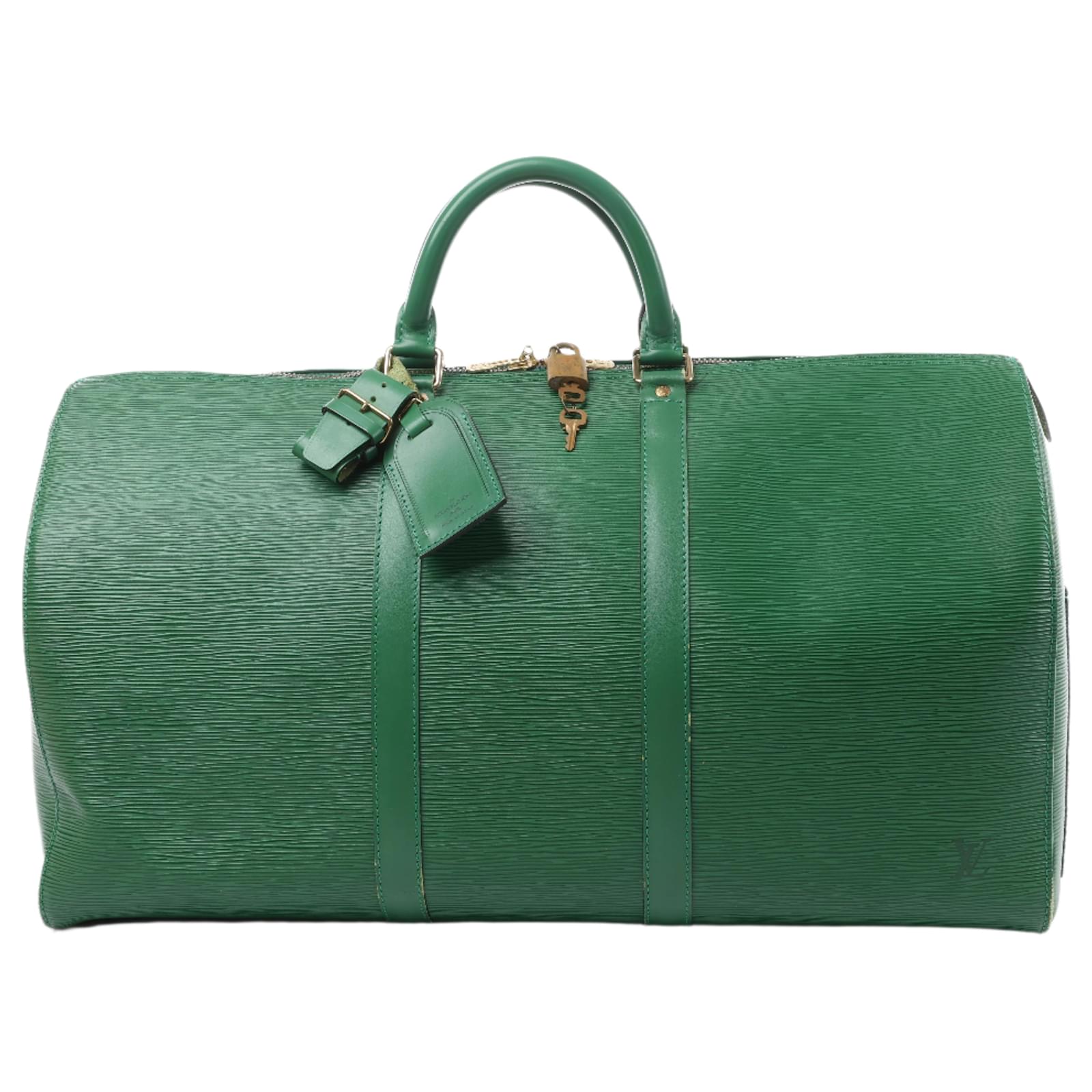 Louis Vuitton Epi Leather Keepall 50 Travel Bag in Green M42964  ref.2320050