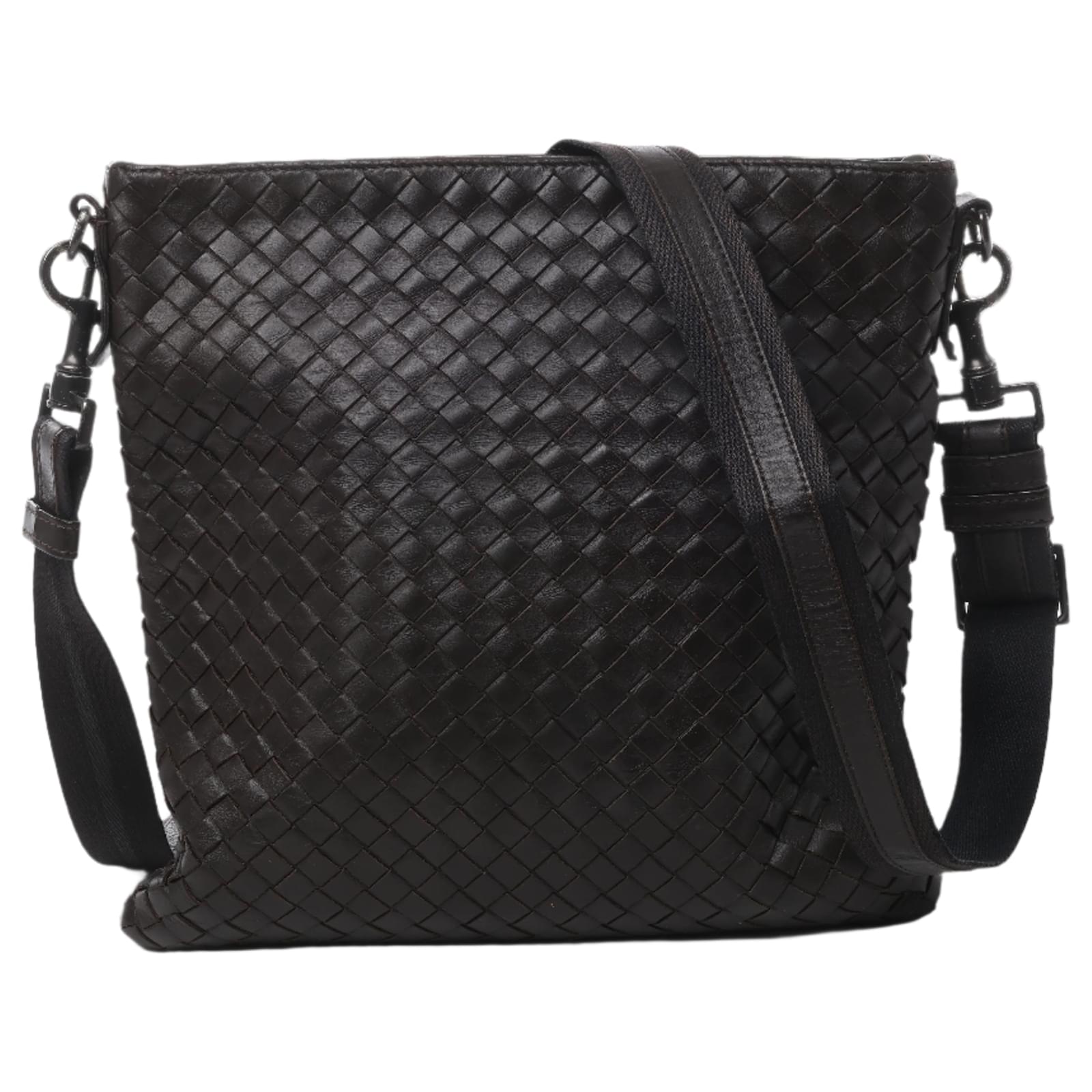 Bottega Veneta Nappa Intrecciato VN Crossbody Messenger Bag Brown 276357 Leather  ref.2319769