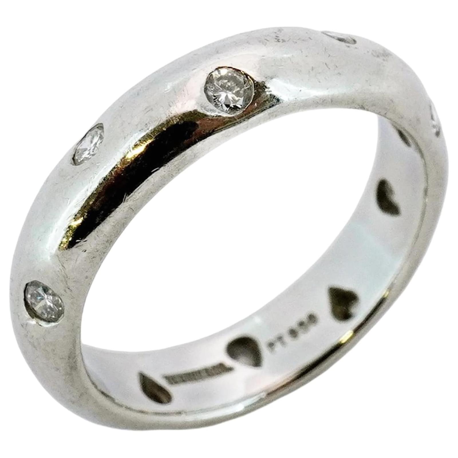 Tiffany & Co Tiffany Band Ring in Platinum with Diamond  ref.2324996