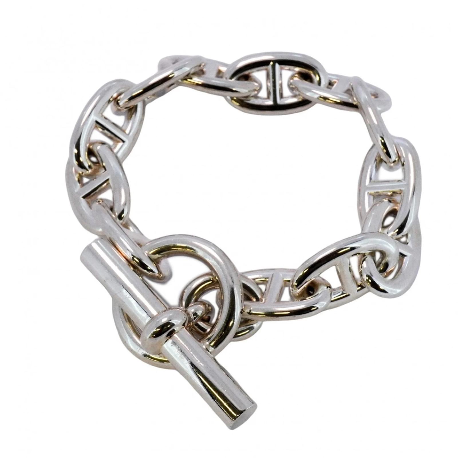 Hermès Hermes Charm Bracelet Chaine d'Ancre TGM Silver  ref.2318266