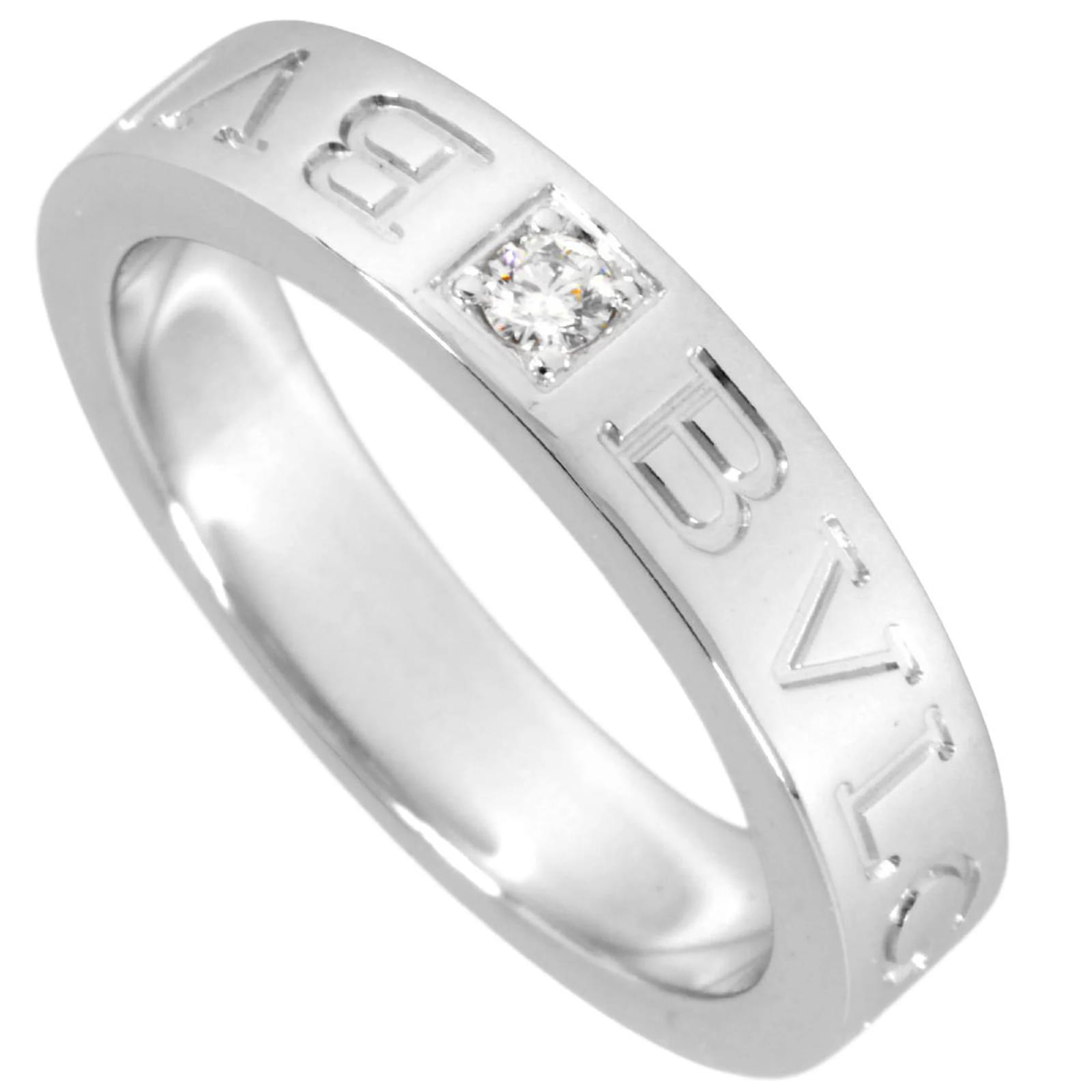 Bulgari Bvlgari 18K White Gold Double Band Ring  ref.2318377