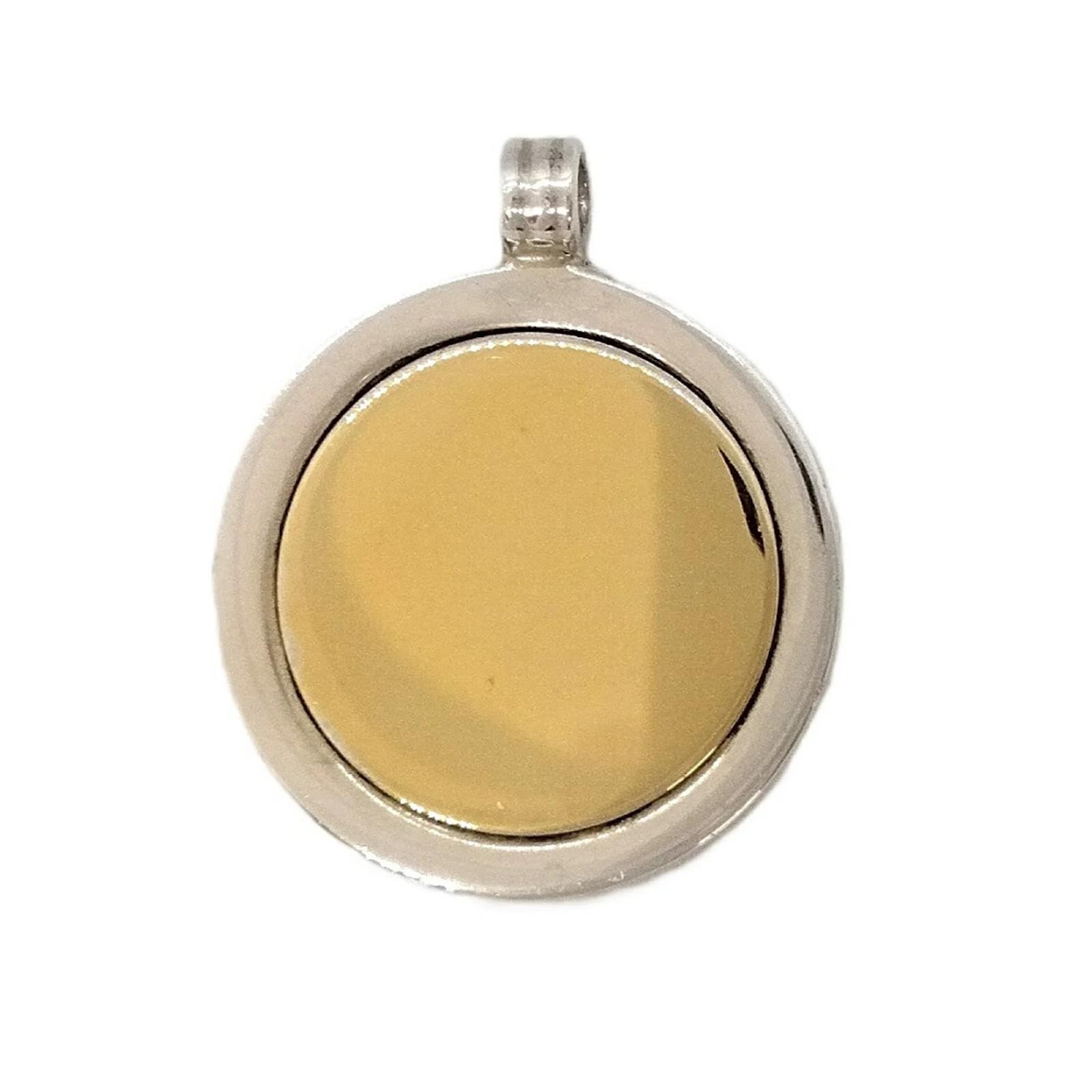 Tiffany & Co. Silver and Gold Pendant Necklace Silvery Yellow gold  ref.2318375