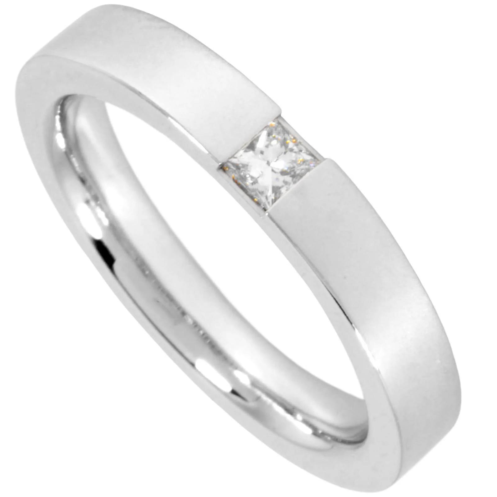 Harry Winston Princess Cut Wedding Ring Platinum  ref.2318356