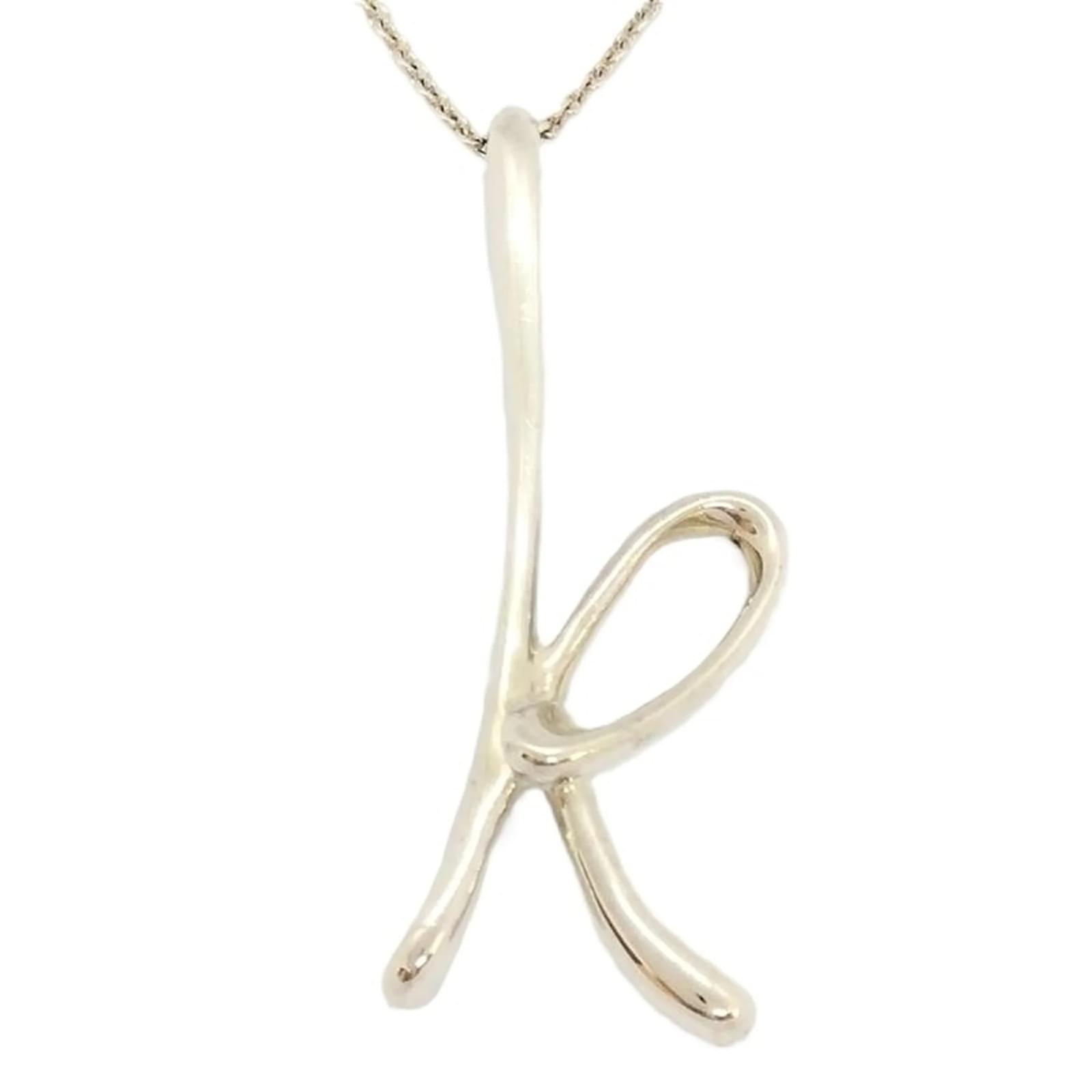 Tiffany & Co. Letter Initial K Large Necklace  ref.2318176