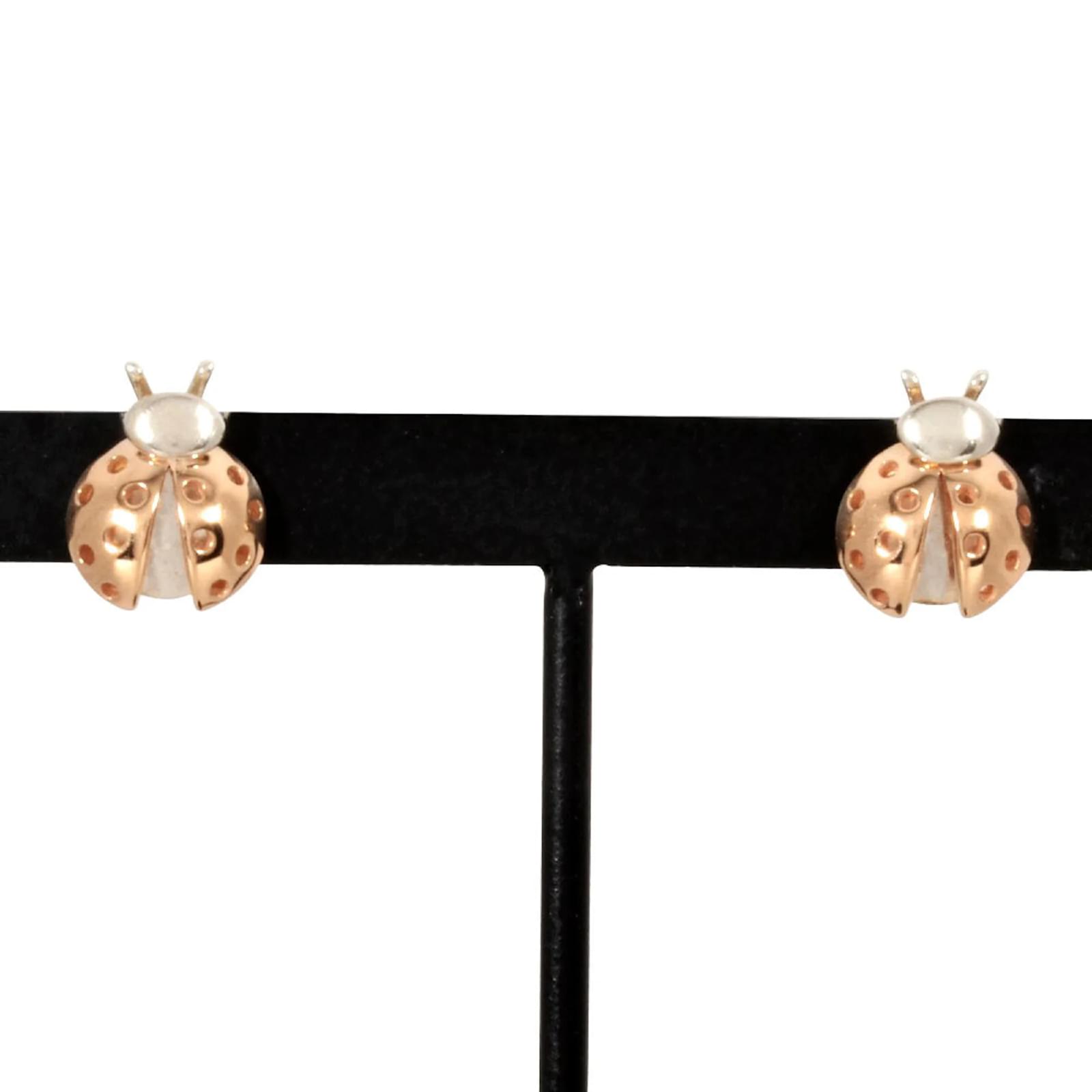 Tiffany & Co. Ladybug Earrings Silver Pink gold  ref.2317979