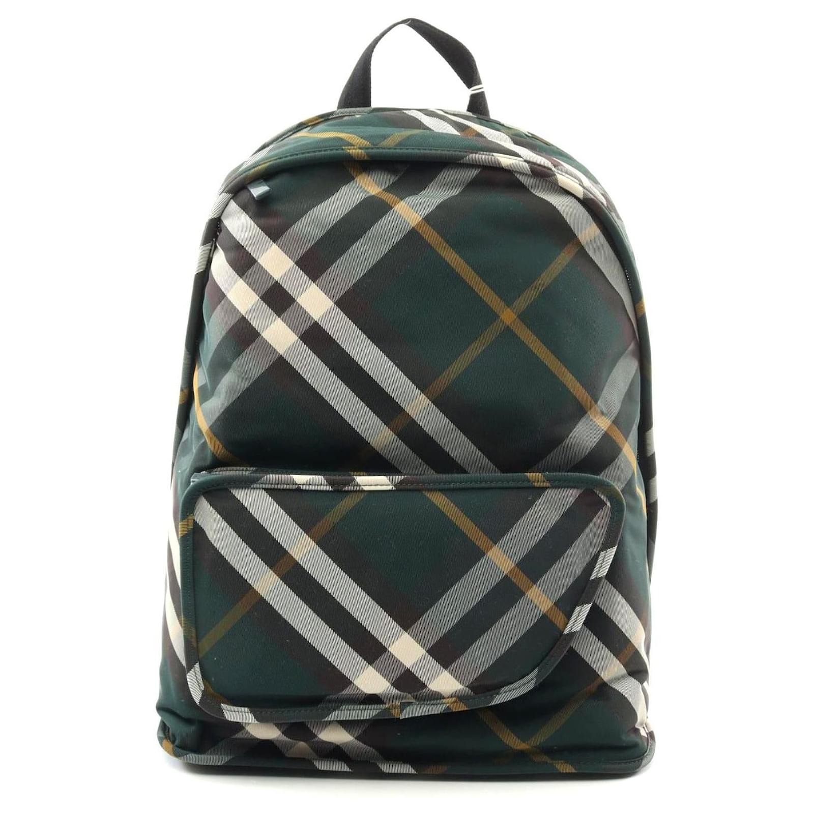 Burberry Nylon Shield Backpack Green  ref.2306324