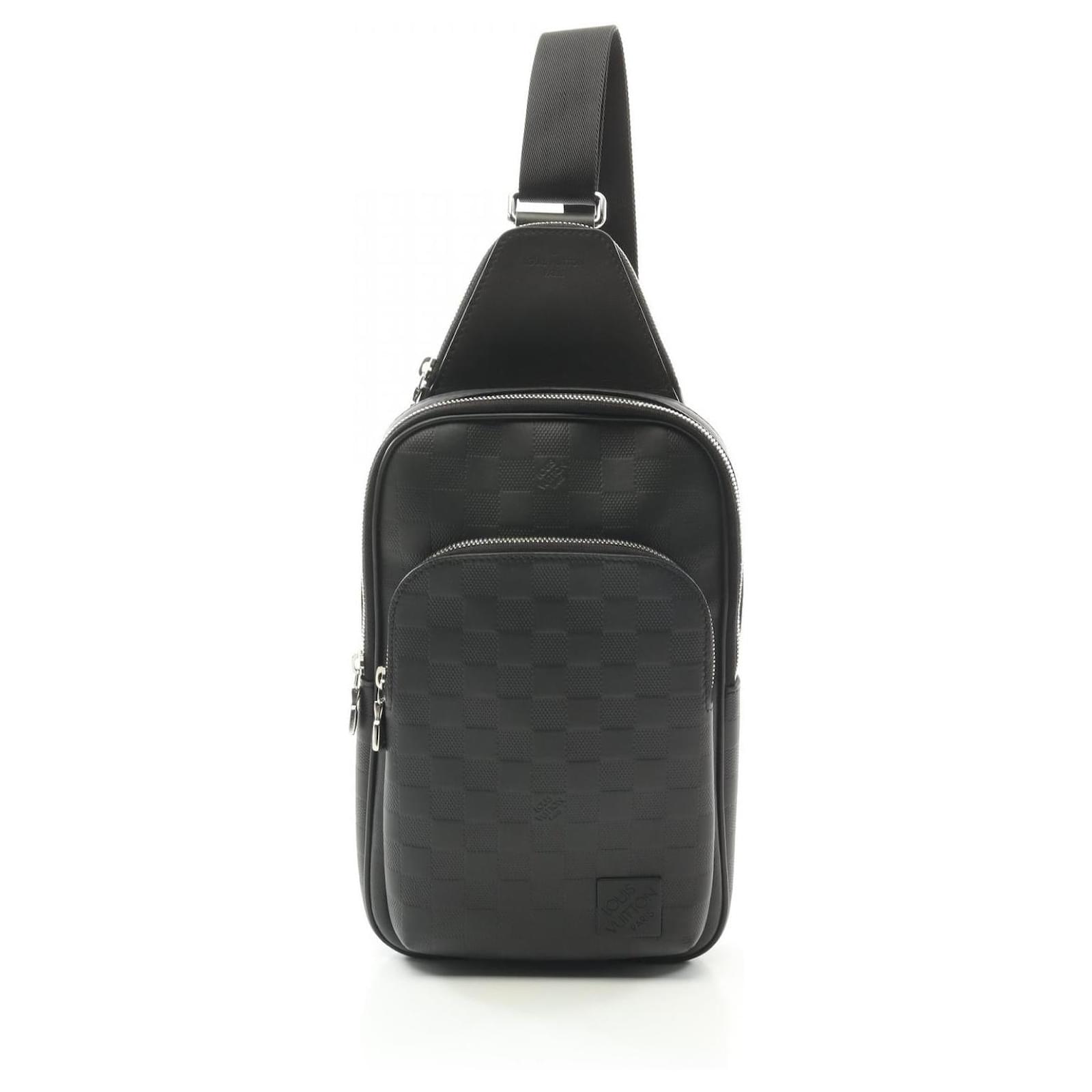 Louis Vuitton Avenue Sling Bag Damier Infini Shoulder Bag Black Leather  ref.2313742