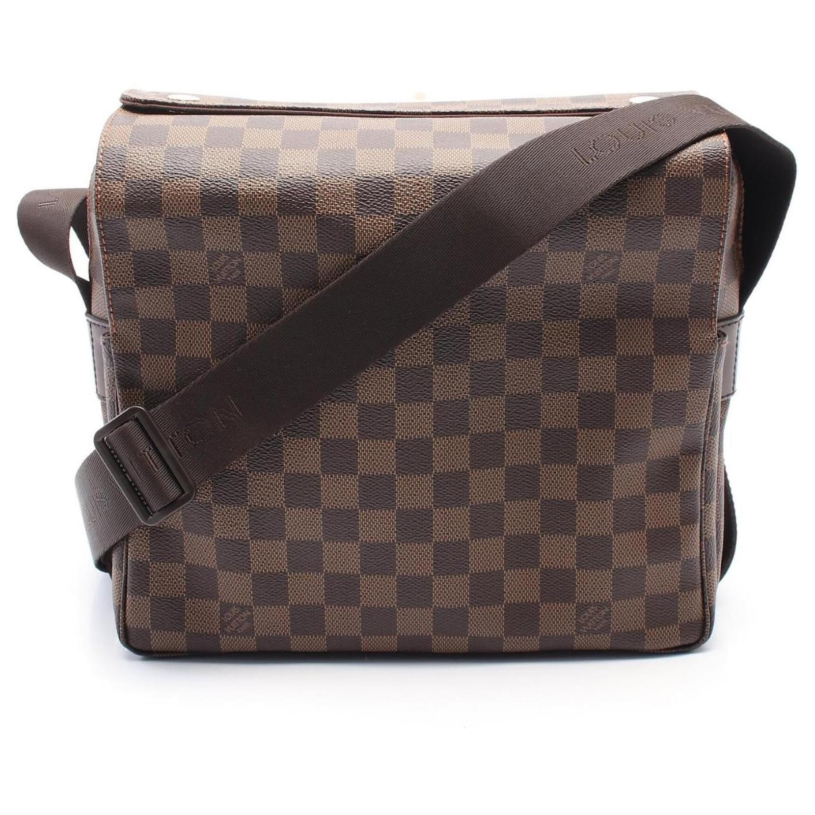 Louis Vuitton Naviglio Damier Shoulder Bag Brown Cloth  ref.2313734