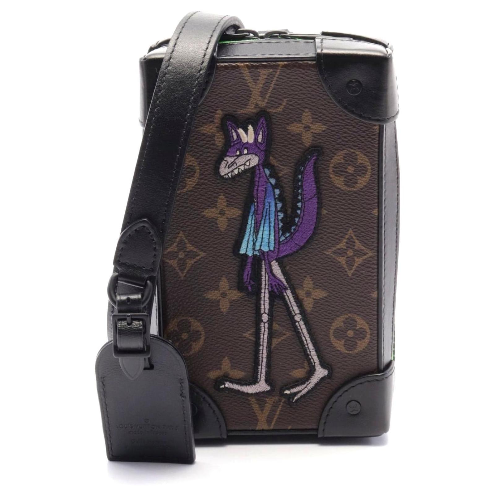Louis Vuitton Soft Trunk Phone Box Monogram Shoulder Bag Brown Cloth  ref.2306497