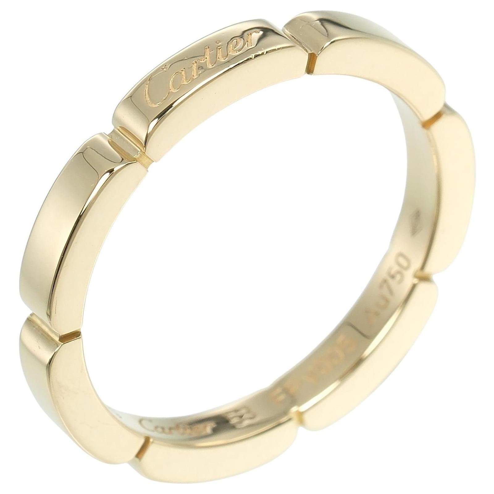 Cartier Maillon Panthere Au750 Ring Size 12.5 Golden Metallic Metal  ref.2317222