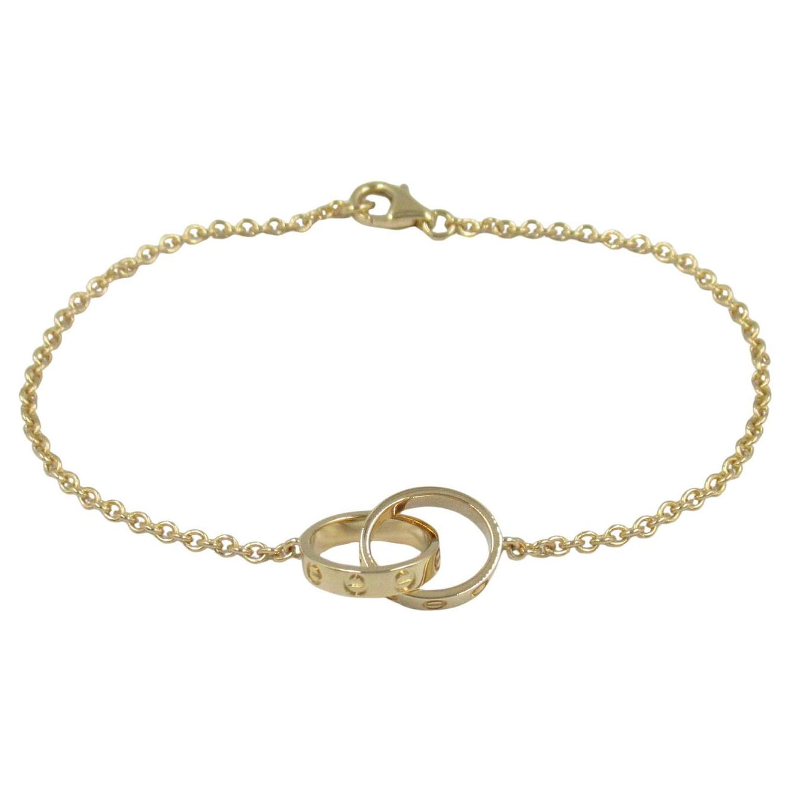 Cartier Baby Love Au750 Bracelet Size 17 Golden Metallic Metal  ref.2316770