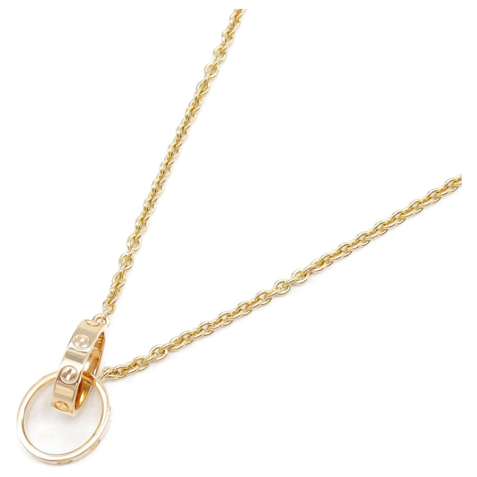 Cartier Baby Love Au750 Necklace Golden Metallic Metal  ref.2316769