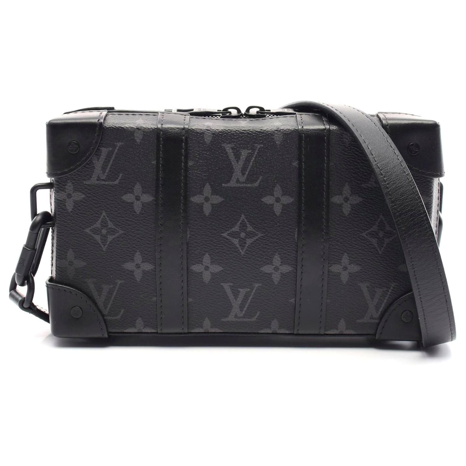 Louis Vuitton Soft Trunk Wallet Shoulder Bag Black Cloth  ref.2306150