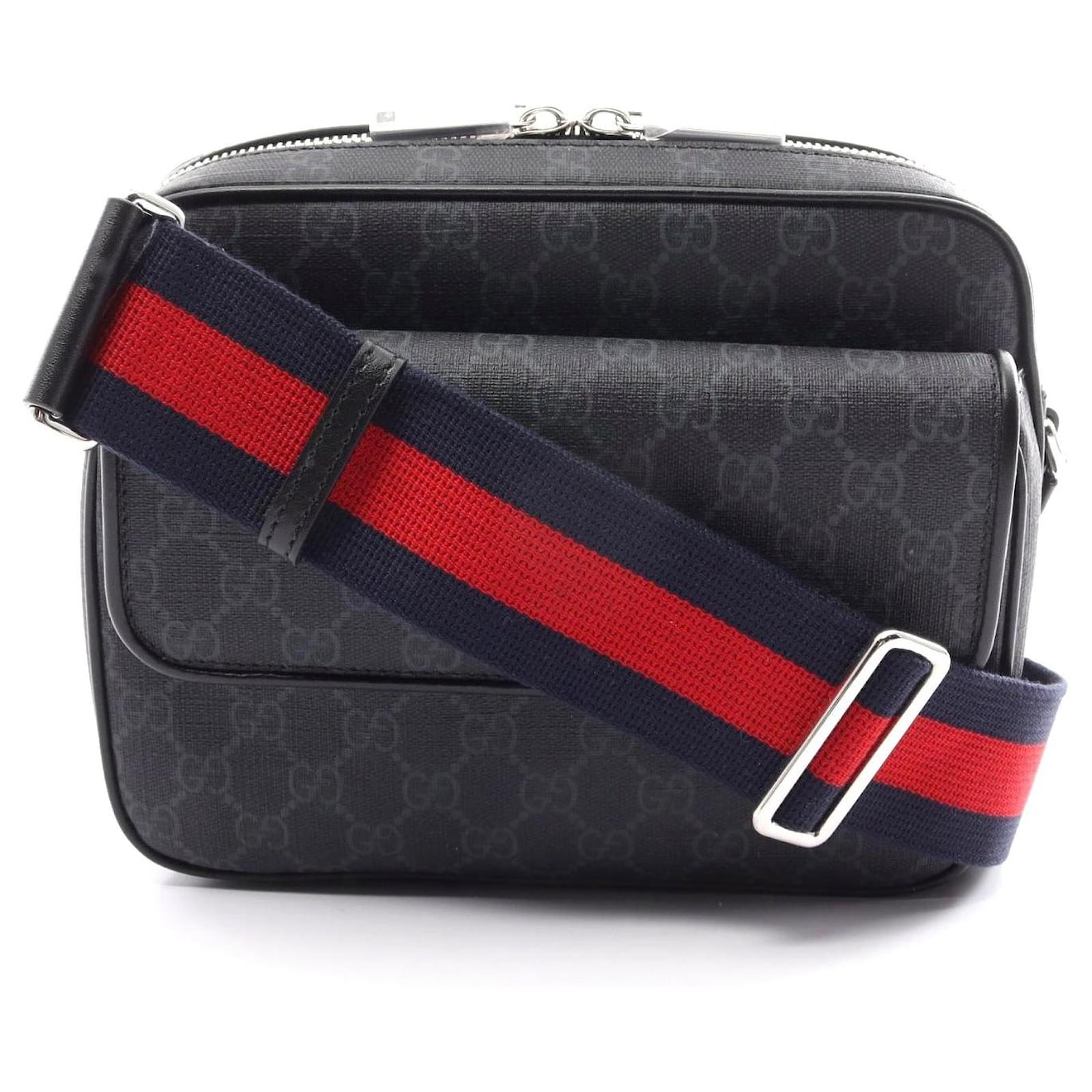 Gucci GG Supreme Small Crossbody Bag Black Cloth  ref.2303916