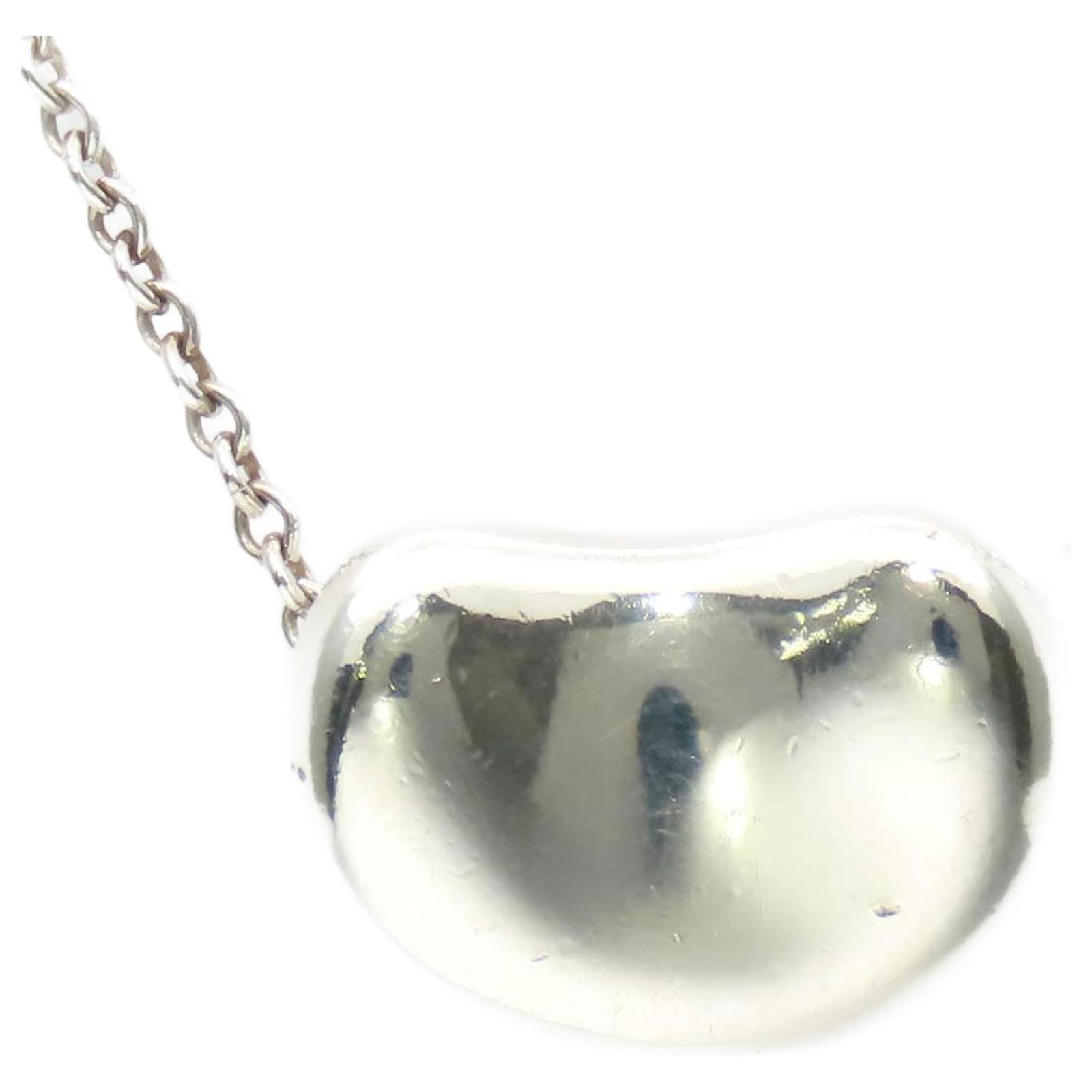 Tiffany & Co Silver 925 Bean Necklace Silvery Metal  ref.2315925