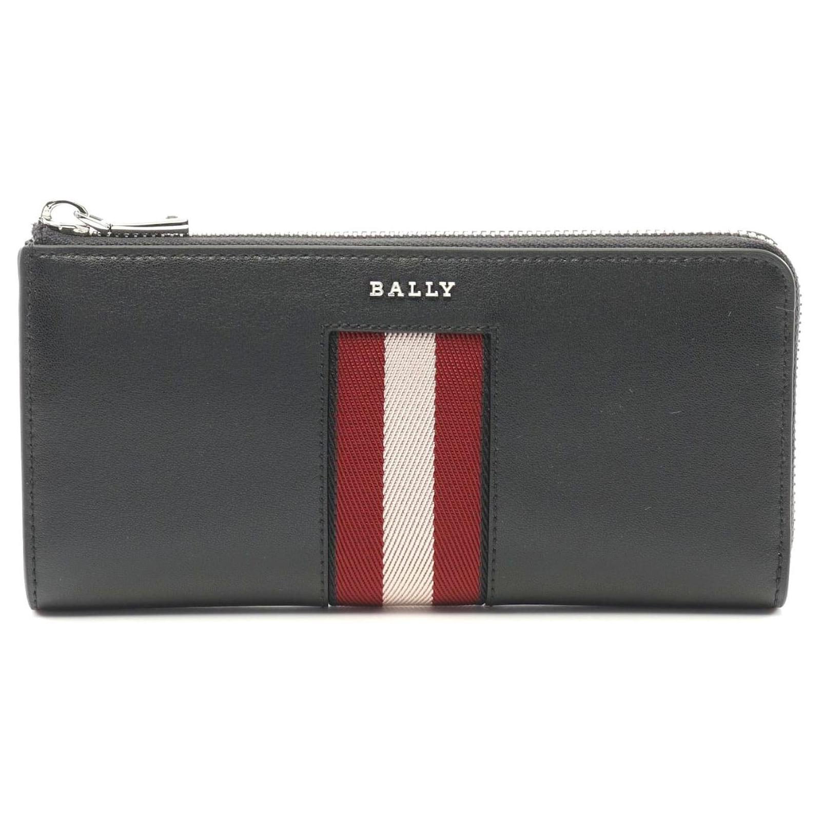 Bally Leather Round Wallet Black Pony-style calfskin  ref.2301754