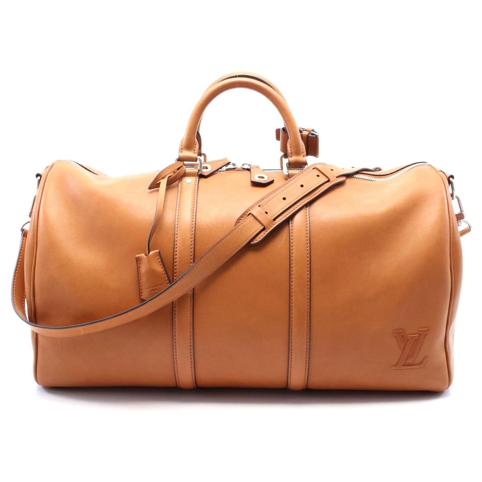 Louis Vuitton Keepall Bandouliere 50 Leather Bag Brown Pony-style calfskin  ref.2307413