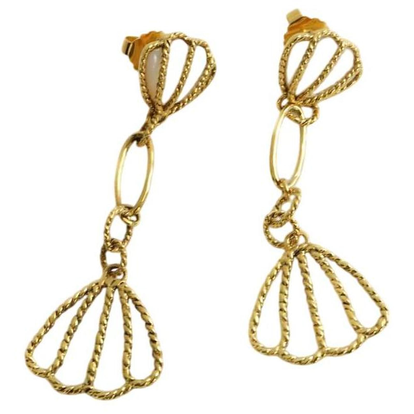 Aurelie Bidermann Gold earrings Golden Metal  ref.2314814