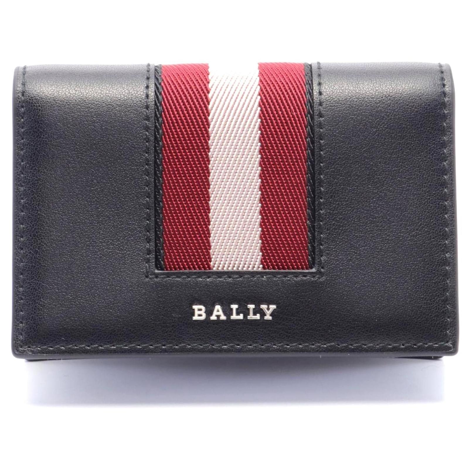 Bally Leather Card Case Black Pony-style calfskin  ref.2307942