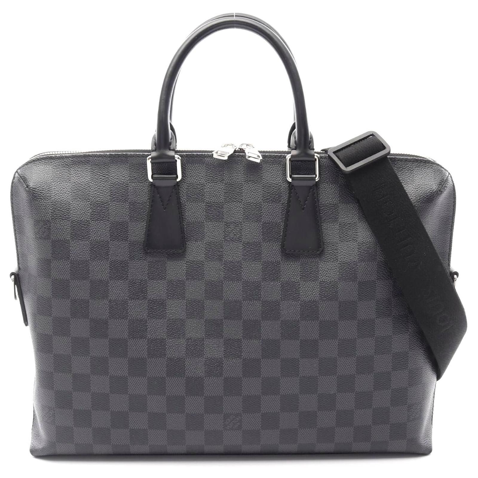 Louis Vuitton Damier Graphite Briefcase Black Cloth  ref.2309920