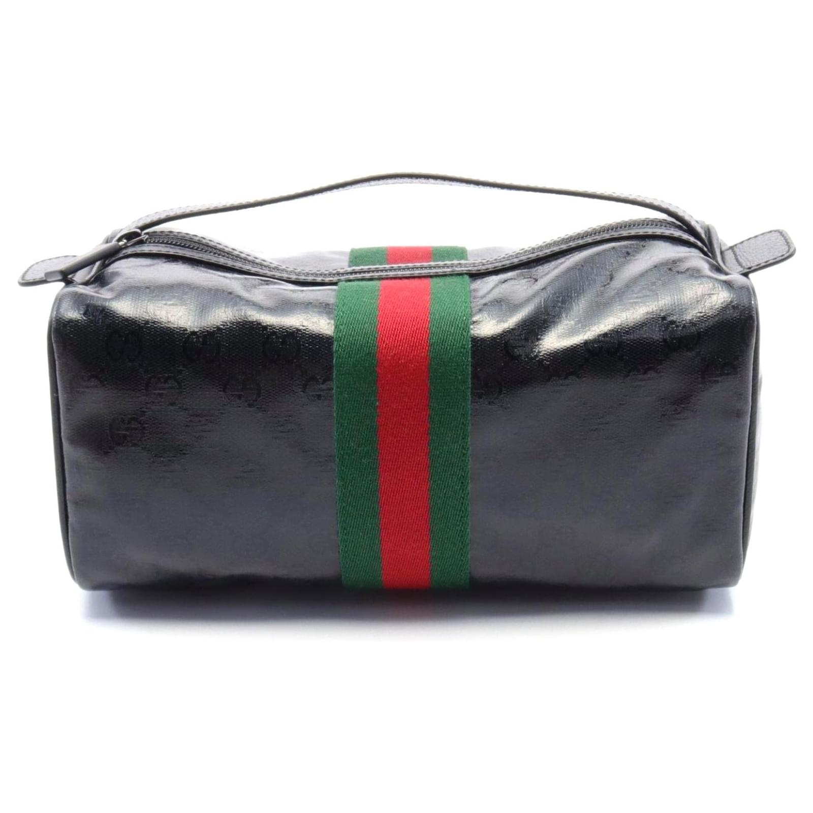 Gucci GG Crystal Sherry Line Handbag Black Cloth  ref.2306253