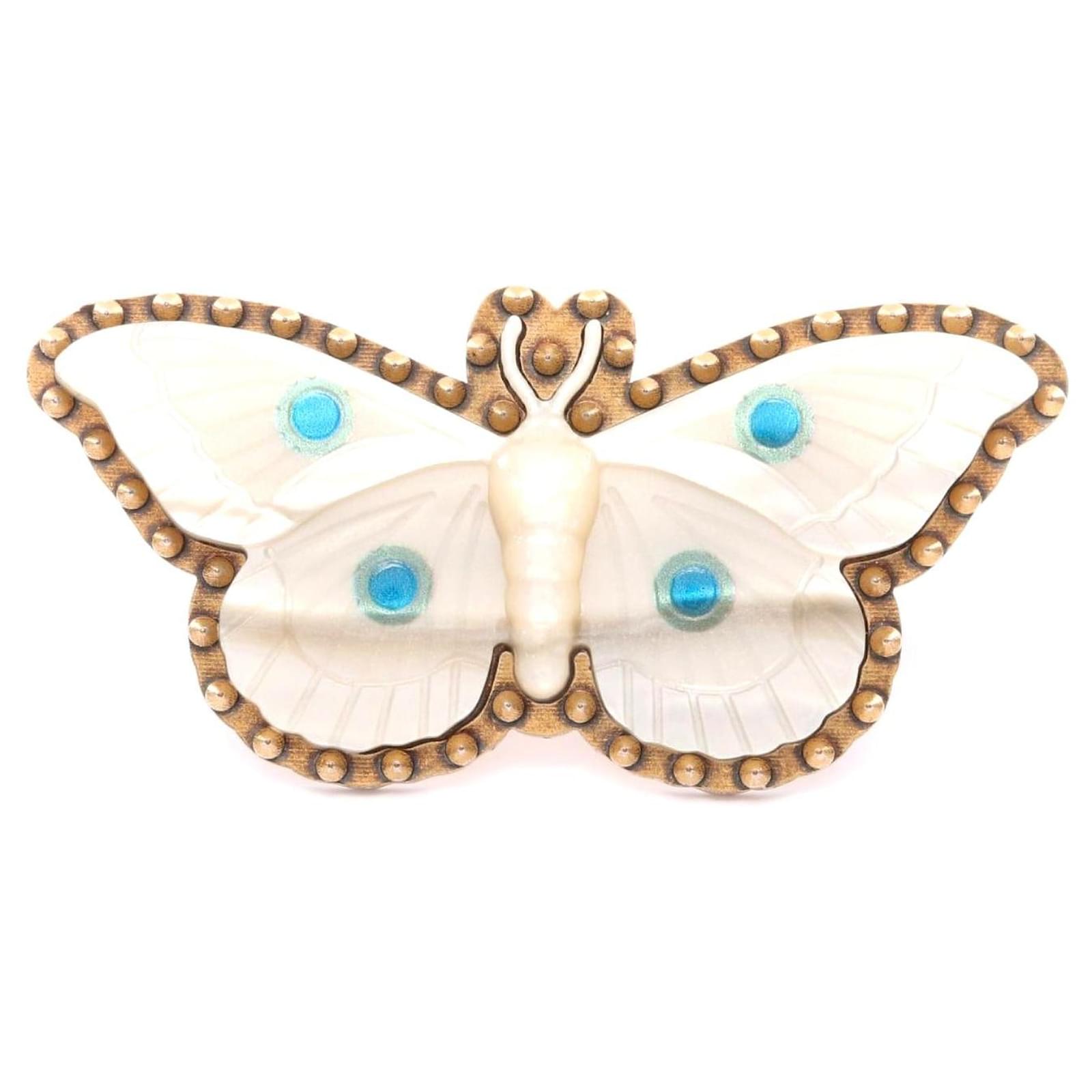 Gucci Butterfly Double Finger Ring Gold Golden Metallic Metal  ref.2297428