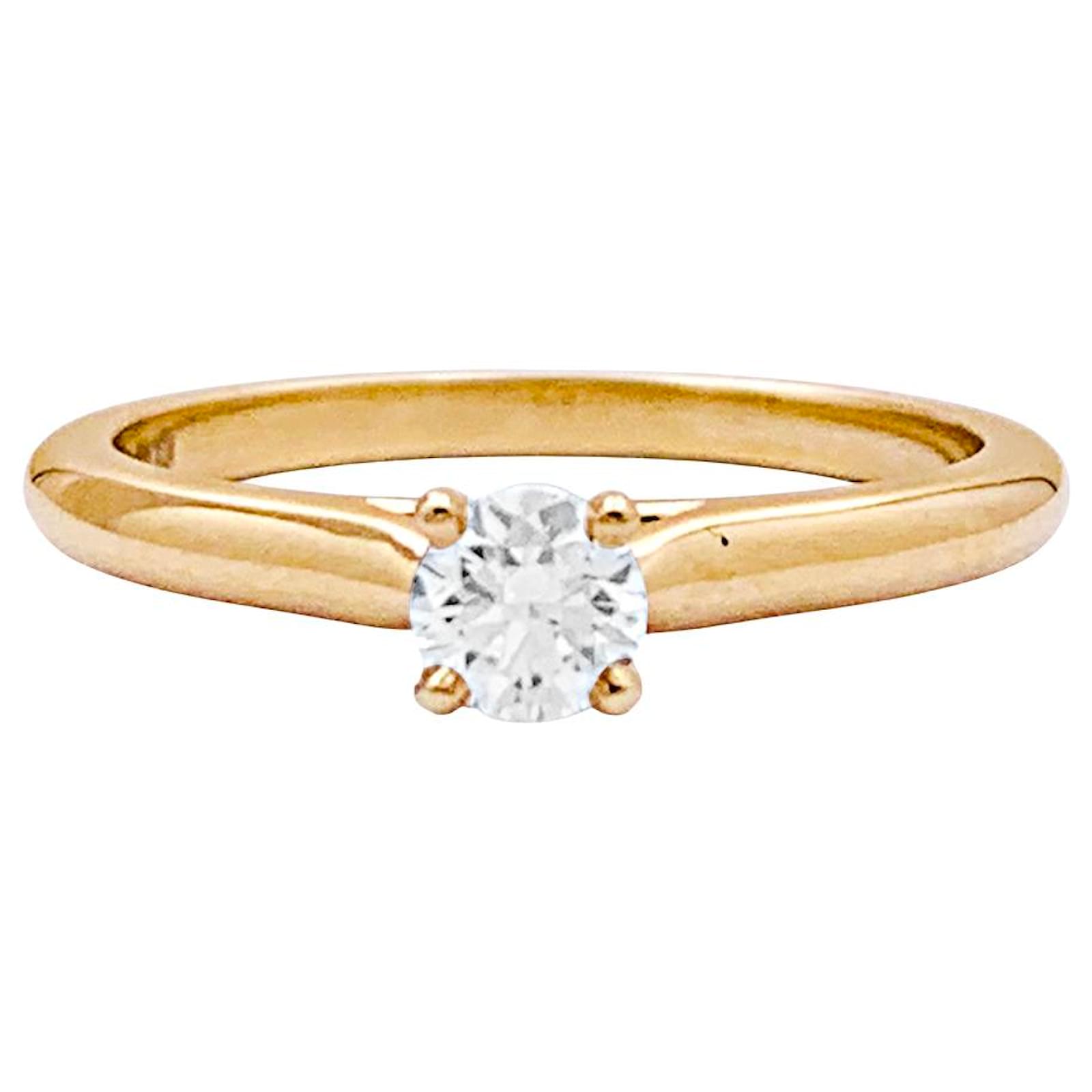 Cartier Solitaire,"1895", yellow gold, diamond.  ref.2322932