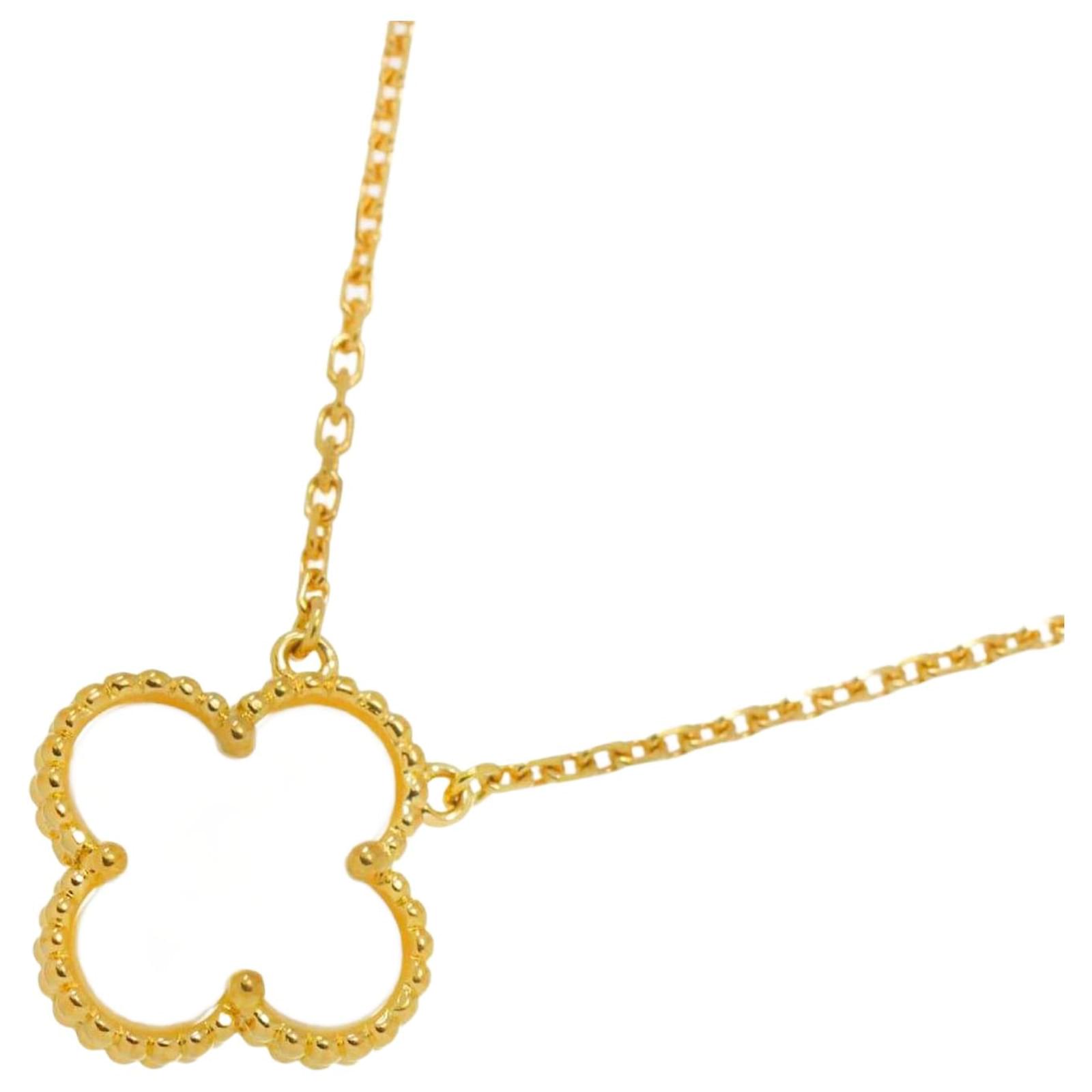 Van Cleef & Arpels VCA Alhambra Shell Necklace Yellow gold  ref.2322840